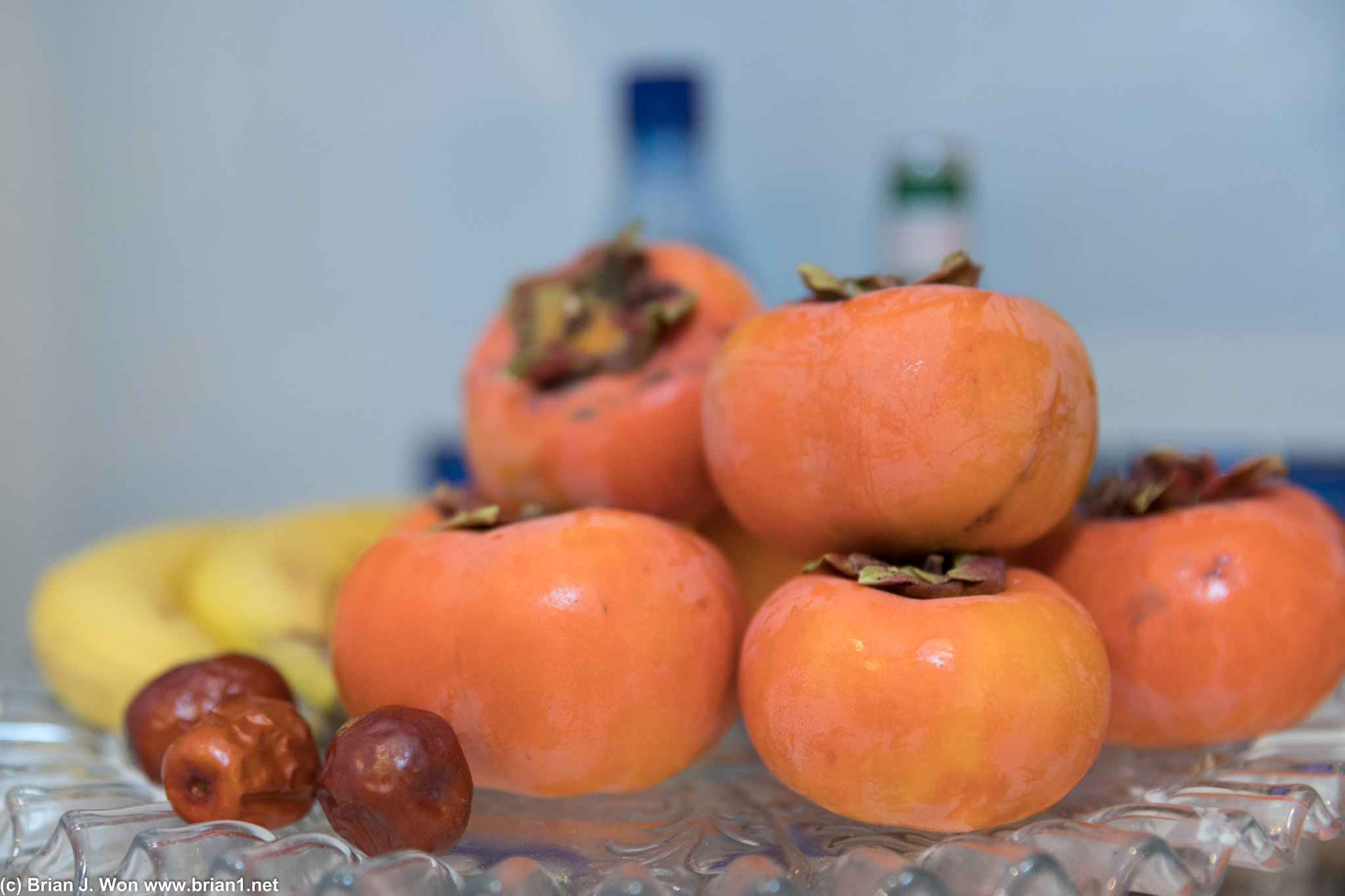 Persimmons from the backyard.