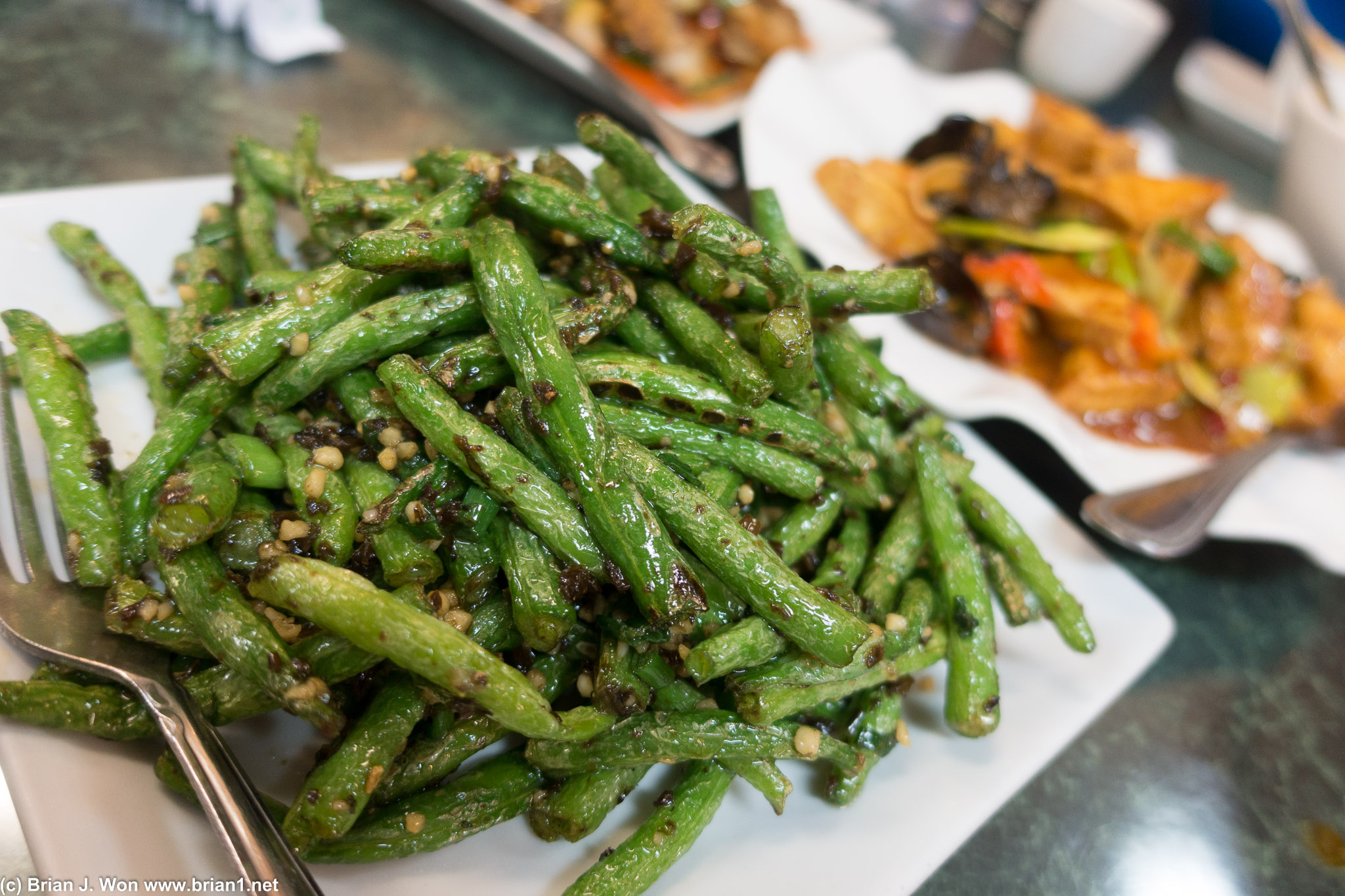 Green beans. They were better the previous visit.