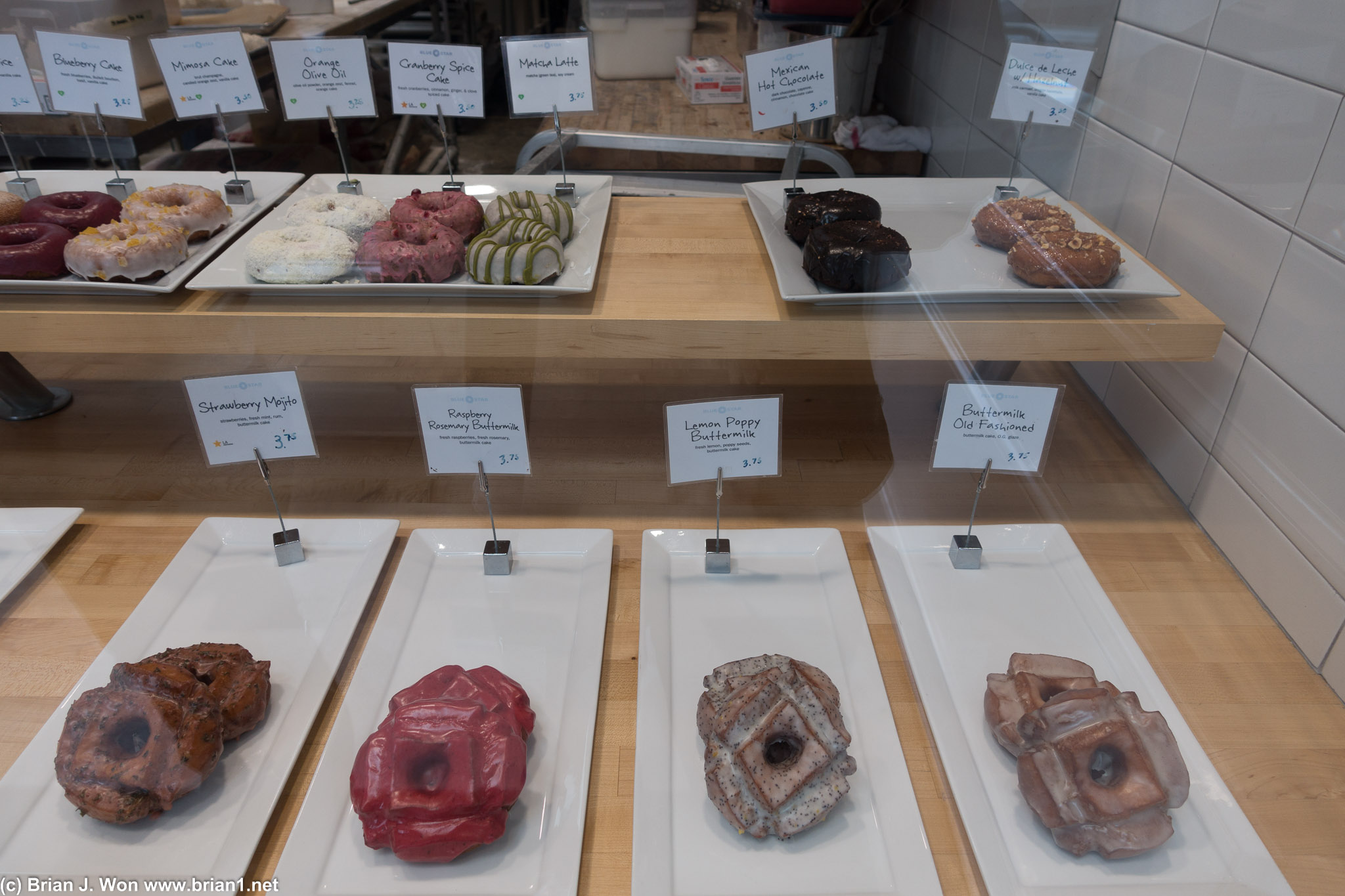 The display donuts.