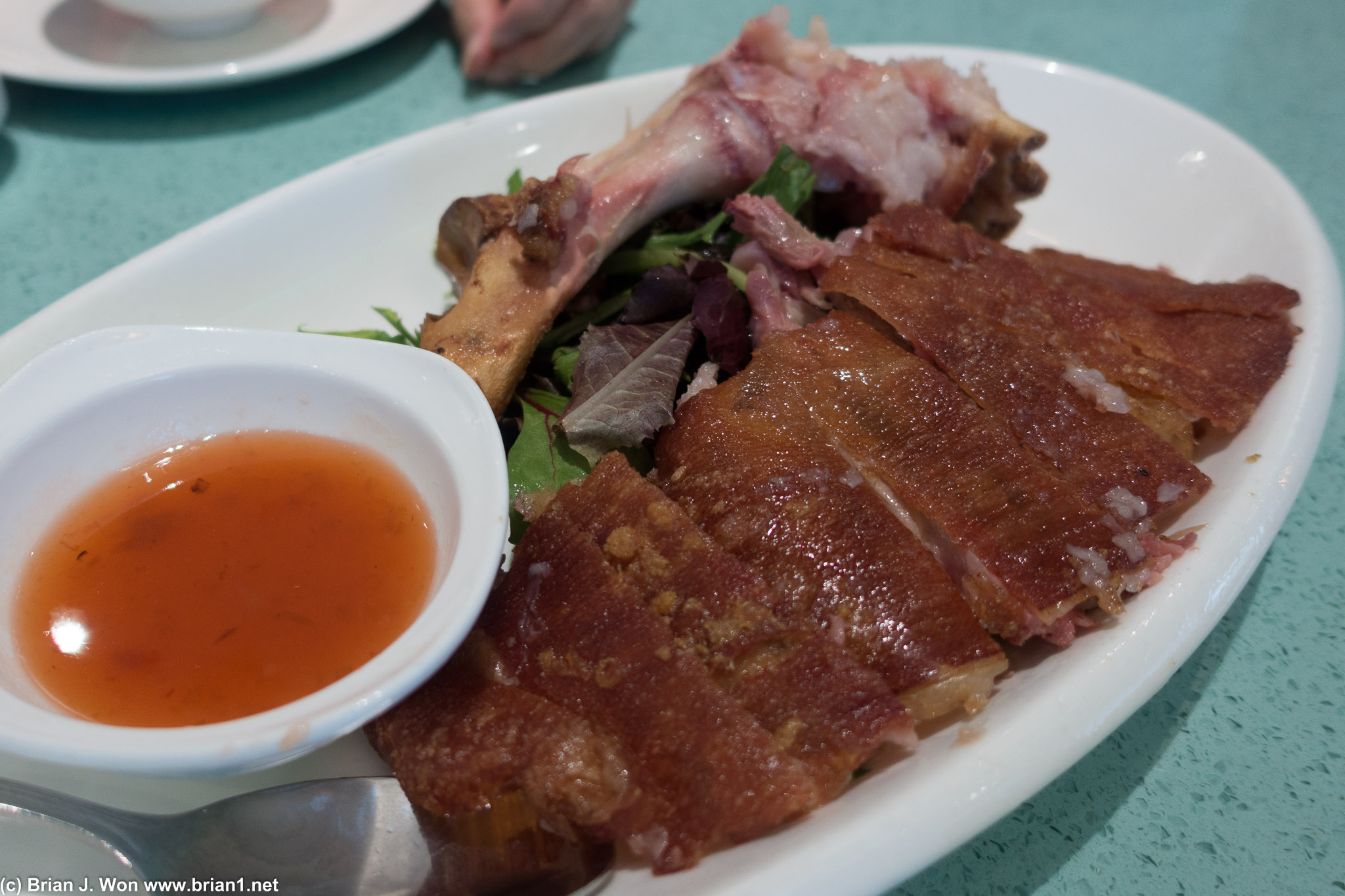 Pork knuckle. People rave about it. It was good but not up to the hype.