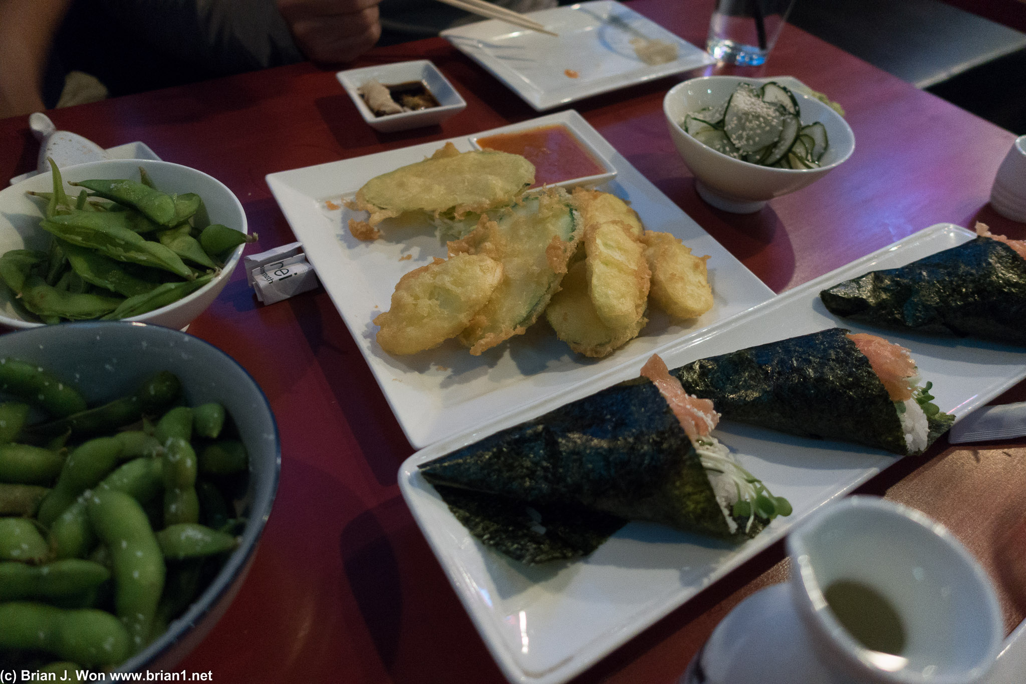So-so dinner at Sushi Rei.