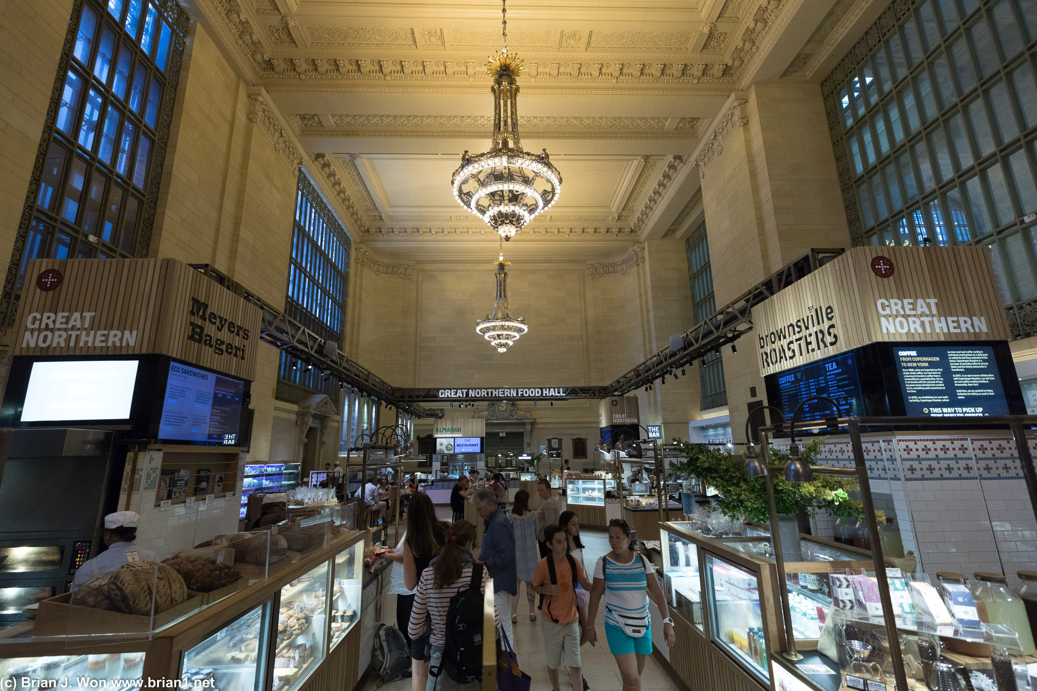 And the Great Northern Food Hall. Time for croissants from Brownsville Roasters.