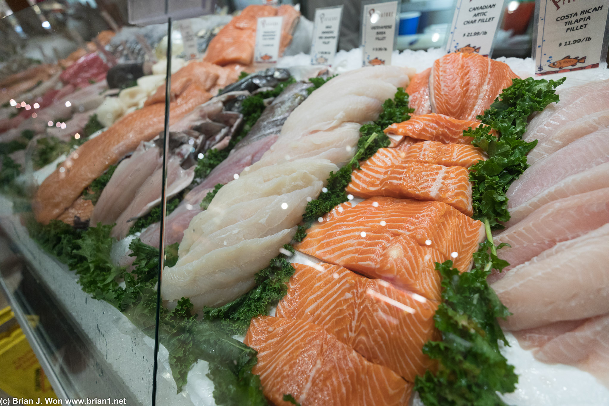 Fishmonger at Grand Central Market.