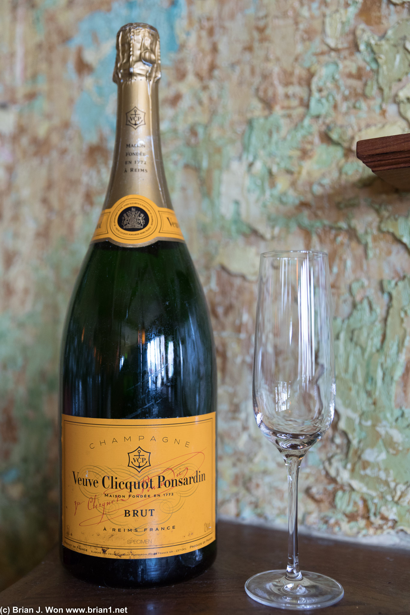 I think this bottle of Veuve Cliquot might be almost big enough to share.