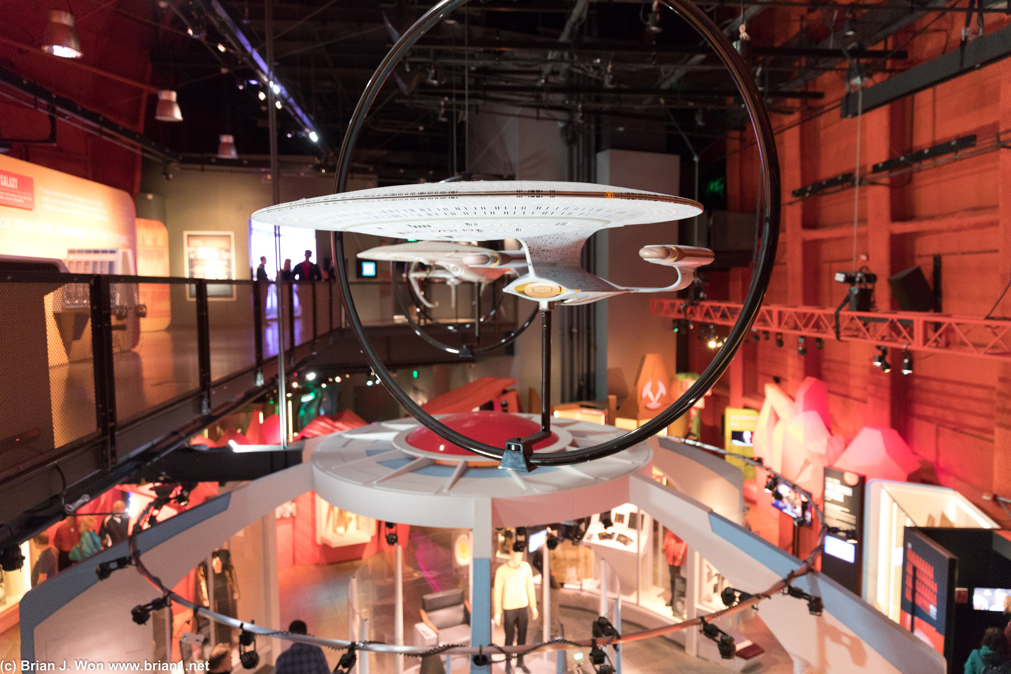 Enterprise-D at Star Trek exhibit, the Museum of Pop Culture.