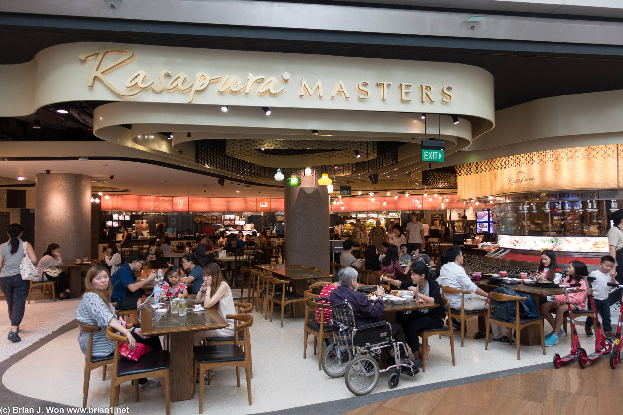 Just a fraction of the food court at The Shoppes at Marina Bay Sands.