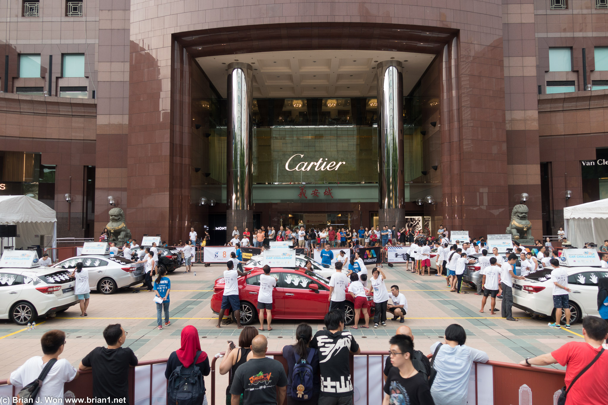 Subaru doing some big social event outside Ngee Ann City.