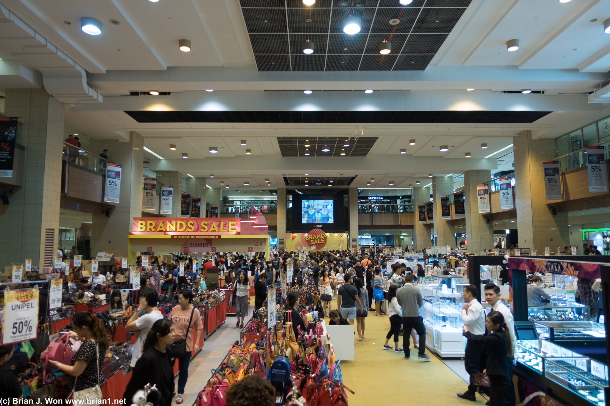 Takashimaya Department Store, inside Ngee Ann City.