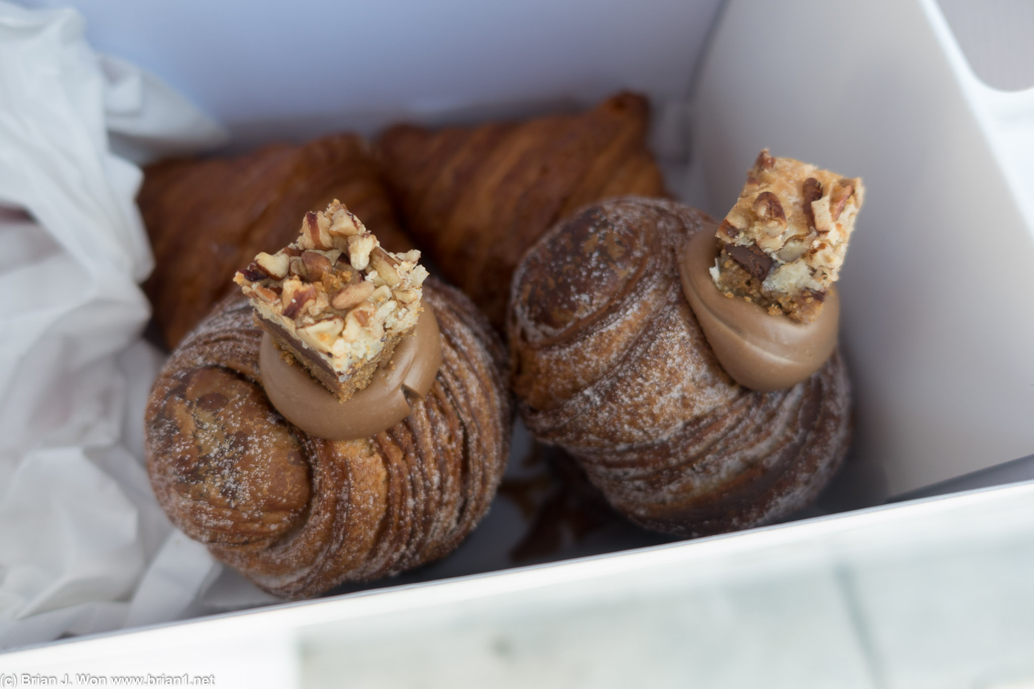 Cruffin flavor of the month: chocolate caramel.