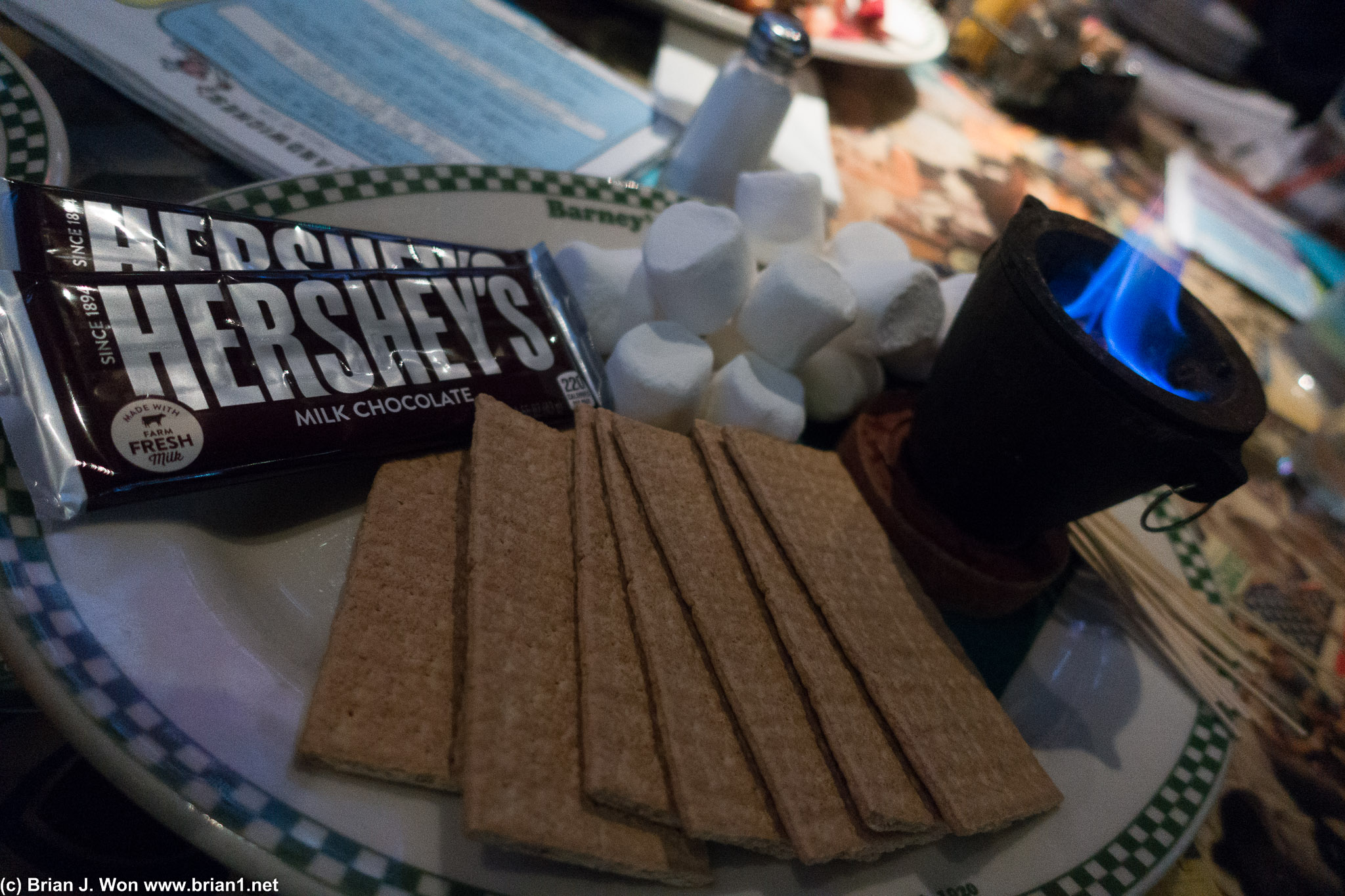 S'mores for dessert.