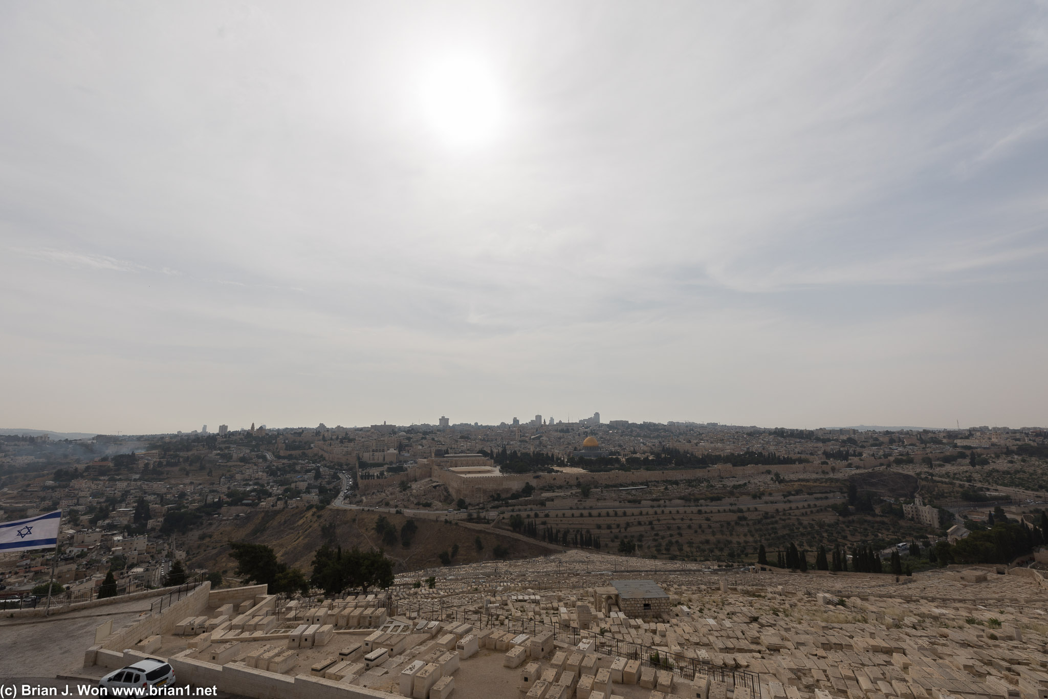 The view from Mount of Olives.