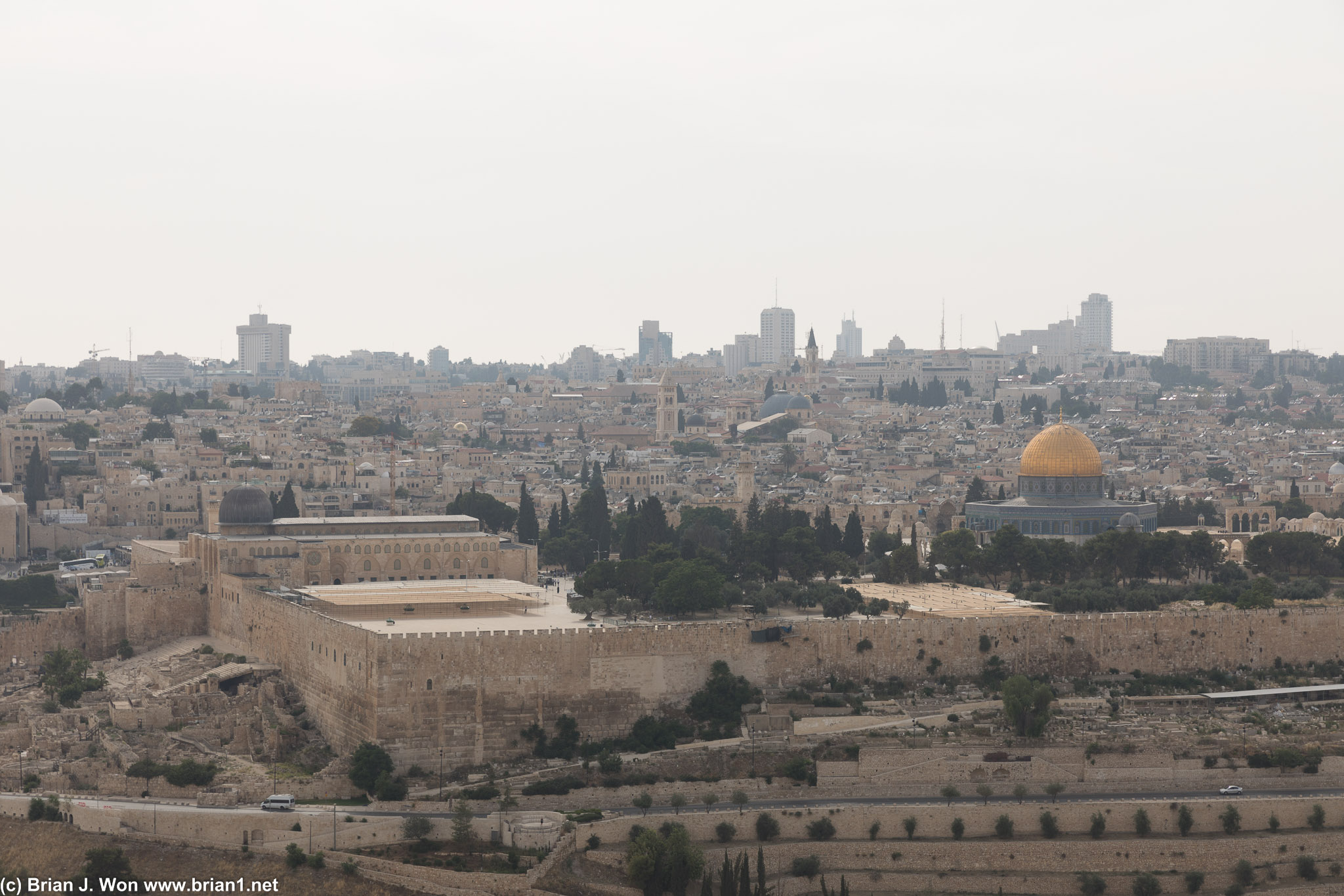 The golden dome of Temple Mount.