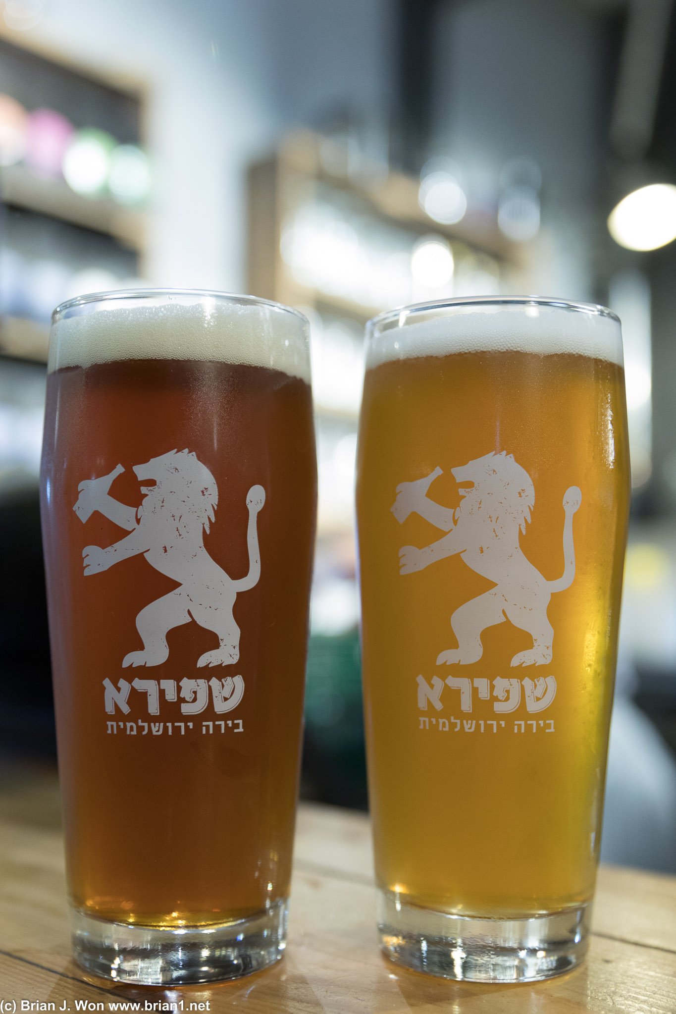 Jerusalem IPA and pale ale.