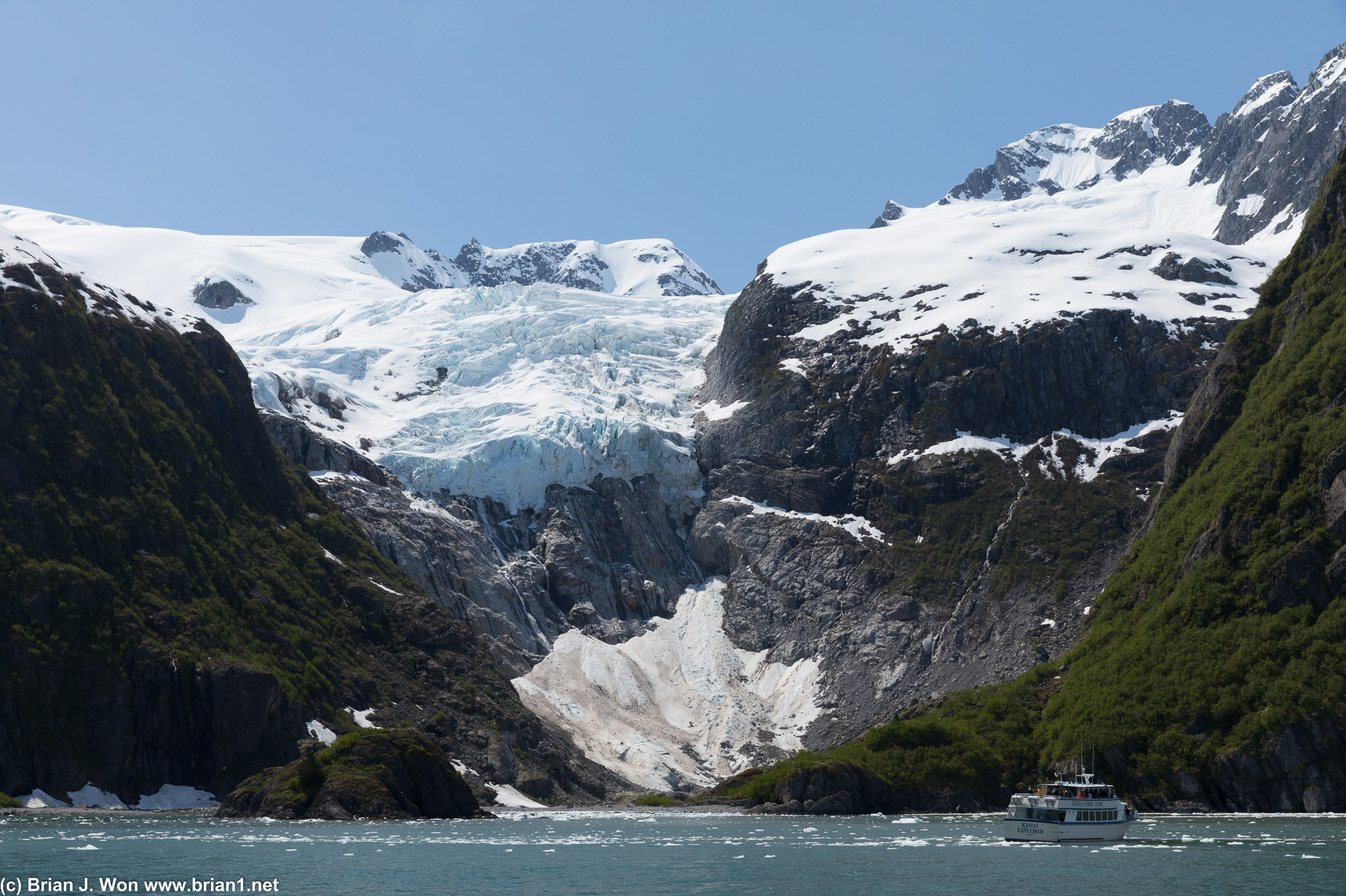 Smaller arm of Holgate Glacier.