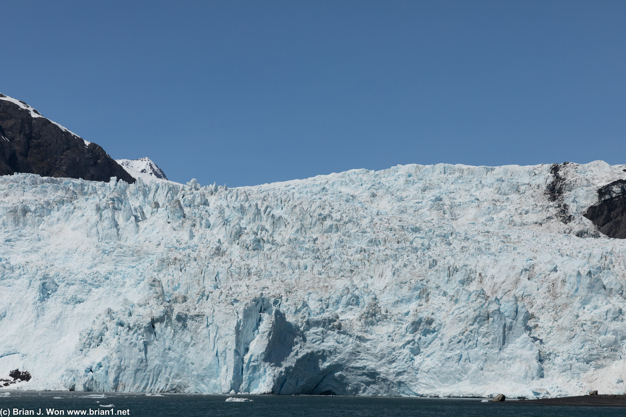 Tidewater glaciers sometimes have caves staring you right in the face.