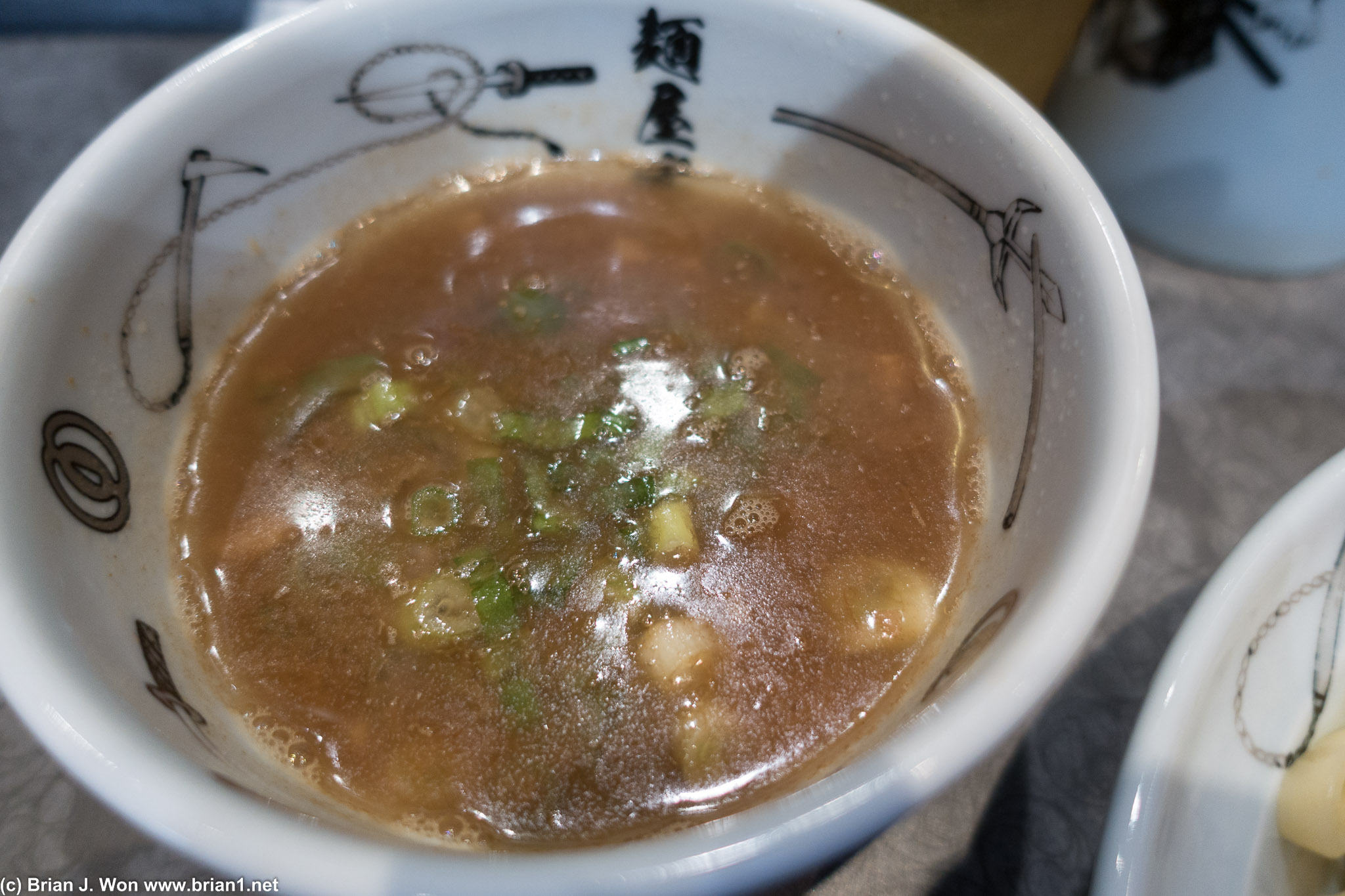 Tsukumen is supposed to be strong broth, but this was a too salty.