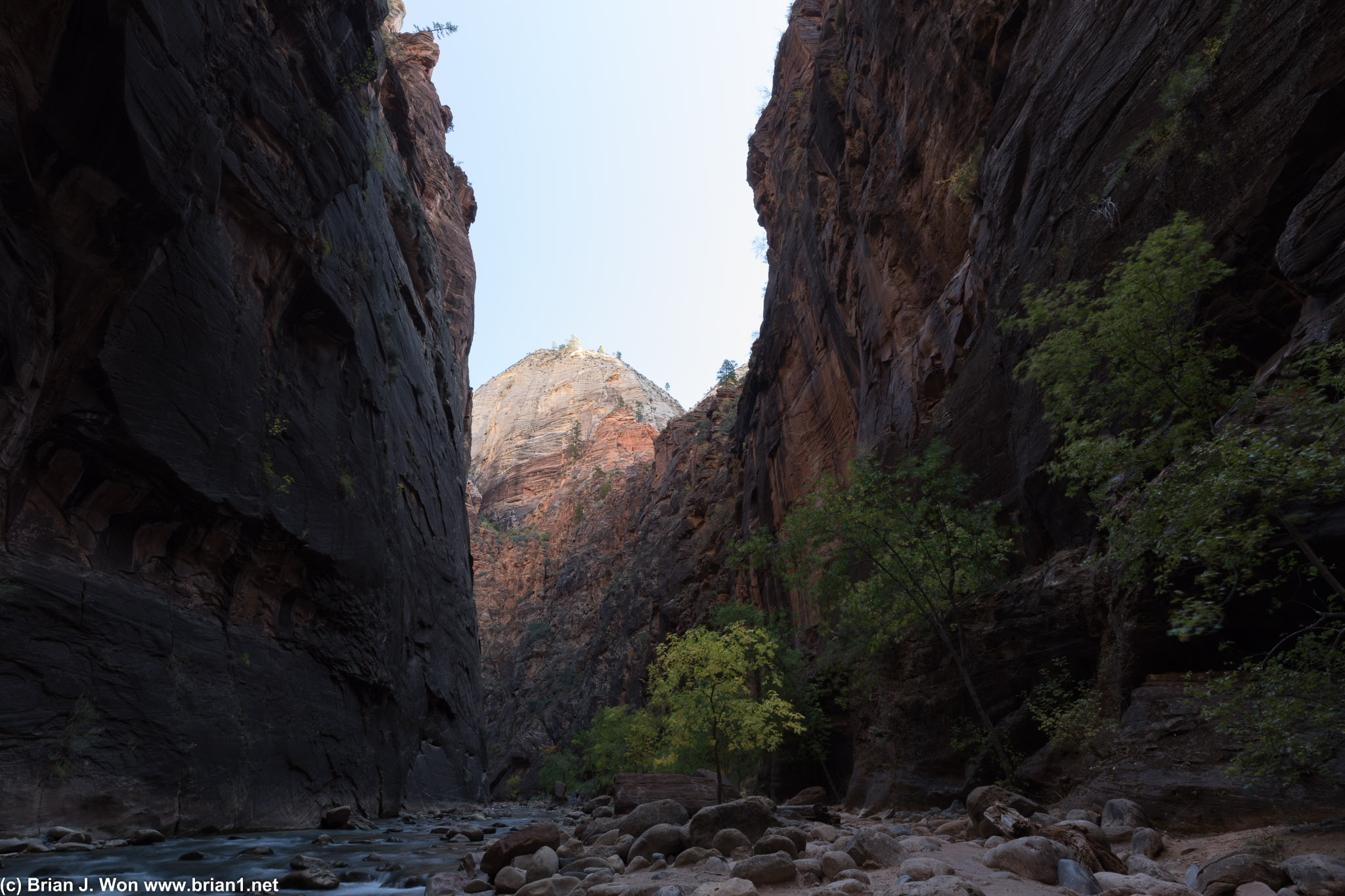 End of Mystery Canyon in The Narrows.