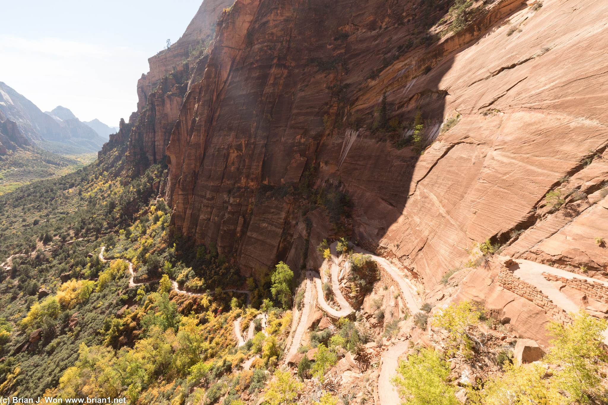 Many switchbacks up from the canyon floor. And this is only halfway!