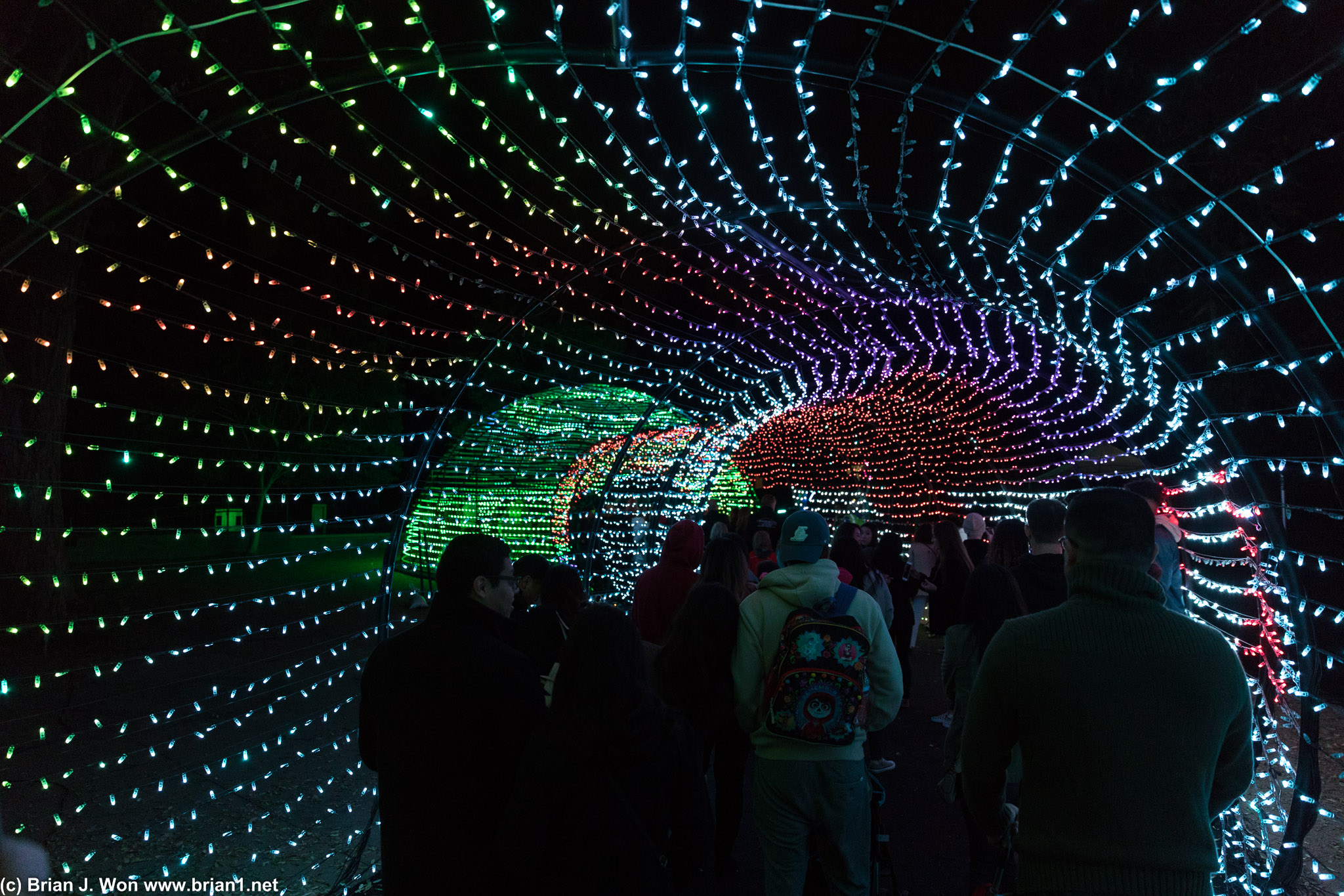 The infamous tunnel of lights.
