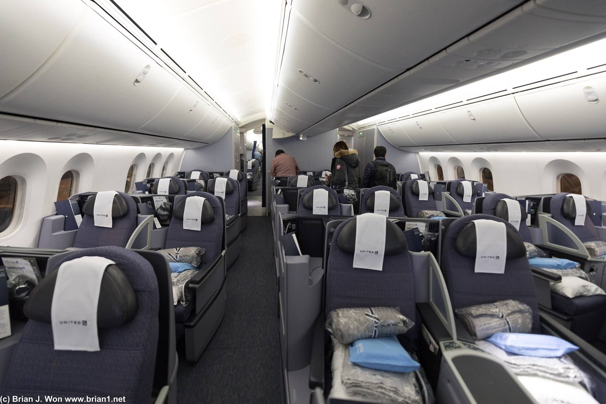 B/E Aerospace Diamond seats, aka the old Continental business class seat.