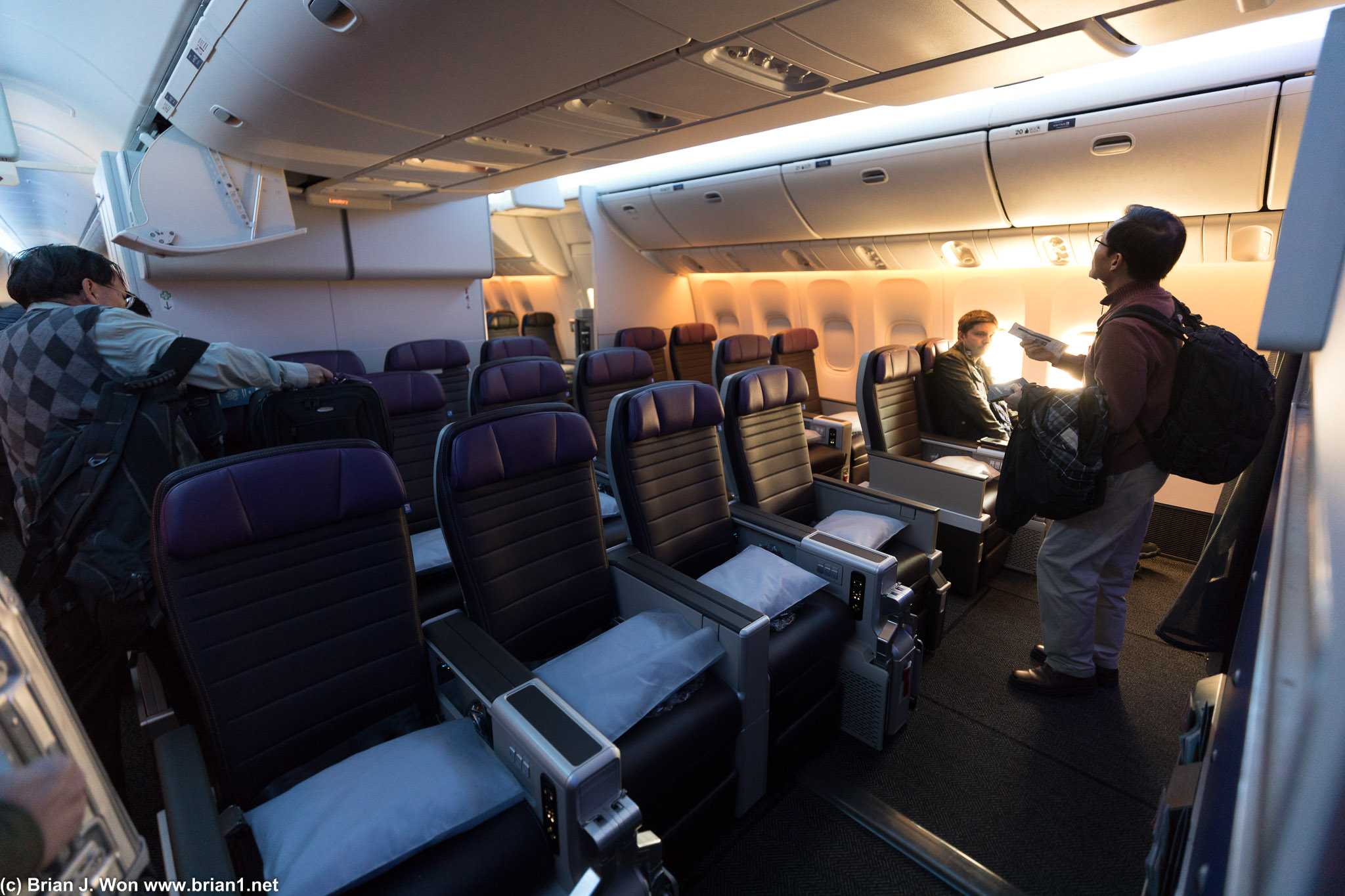 Premium Plus (premium economy) cabin on United 777-300ER.