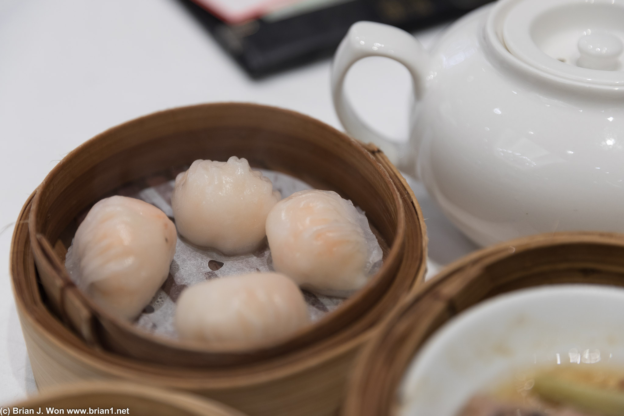 Har gow. Just about right, although not the best I've had.
