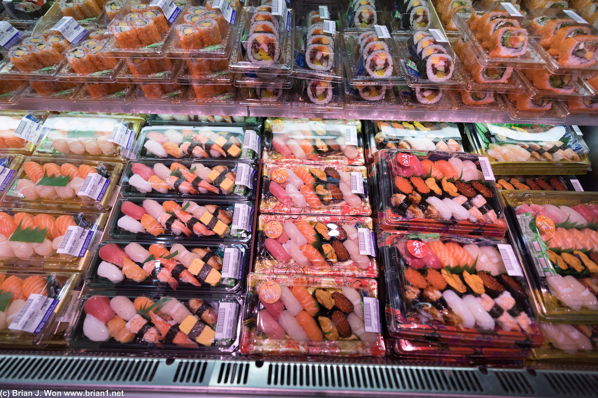 Supermarket sushi.