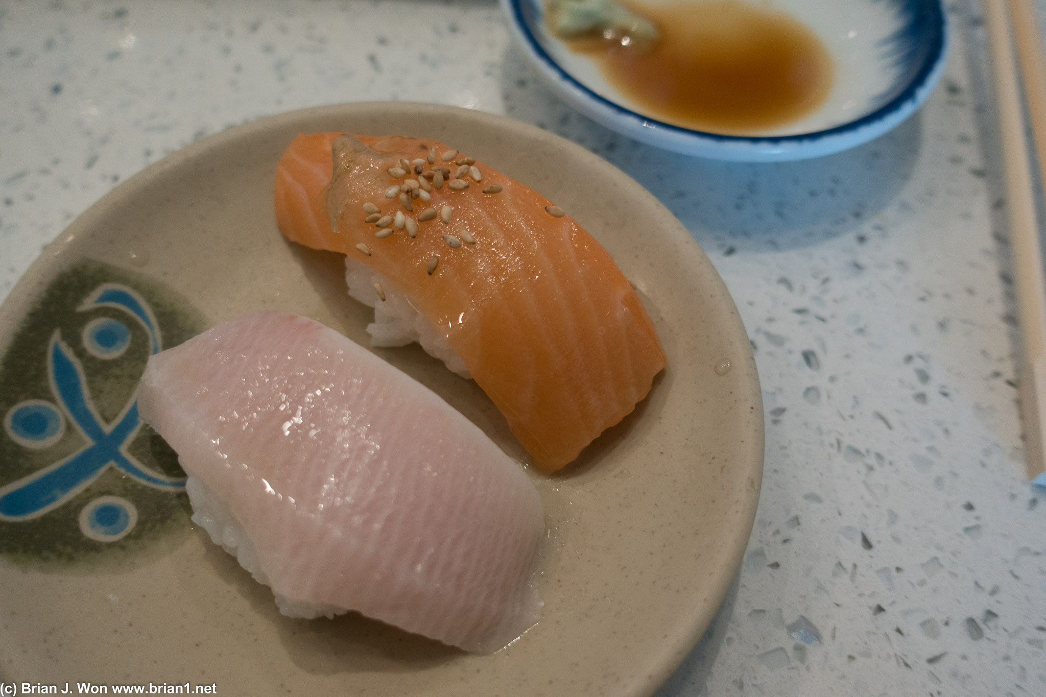 Salmon and albacore (I think?) was quite good.