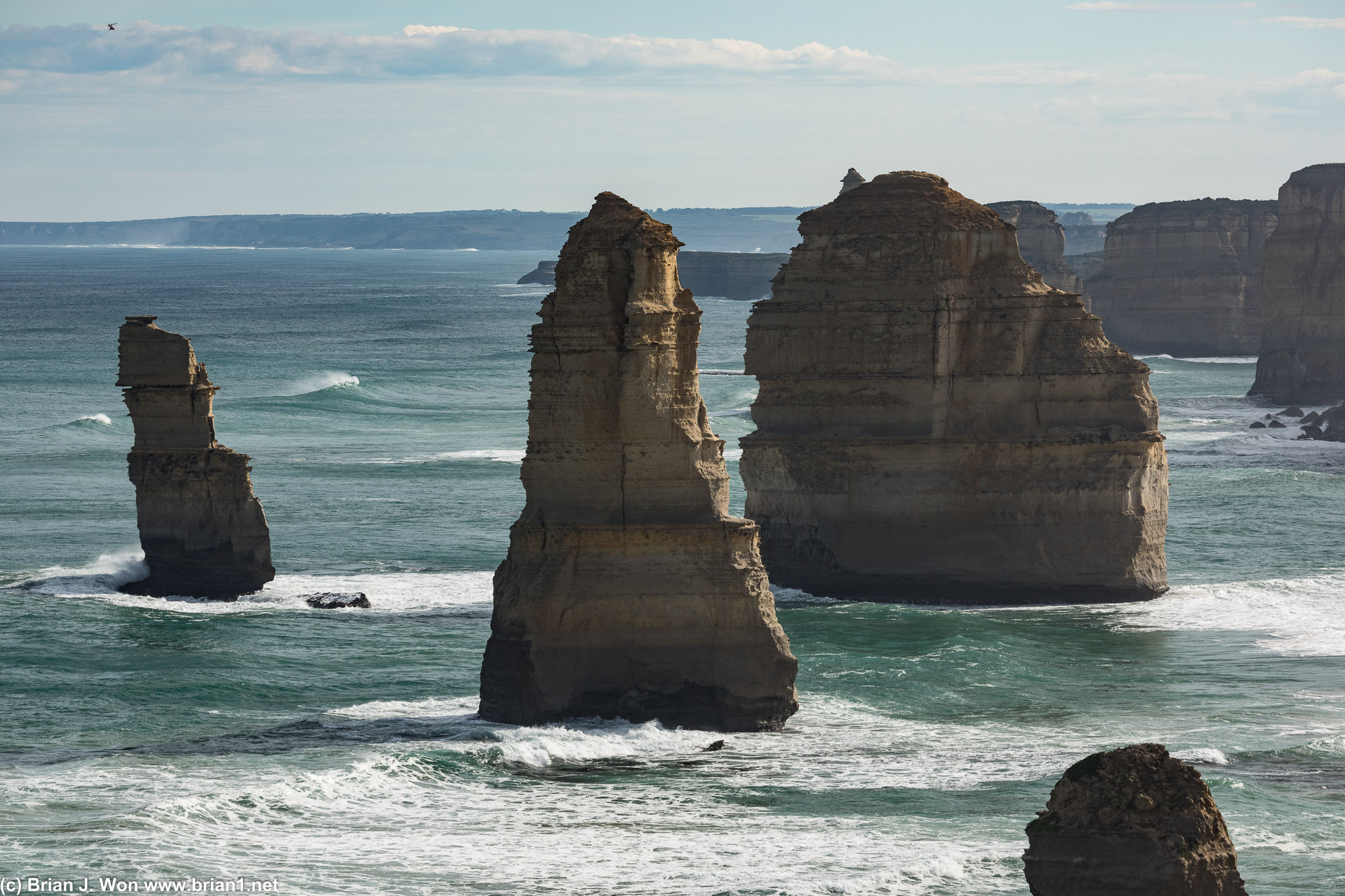Some of the most photographed limestone stacks.