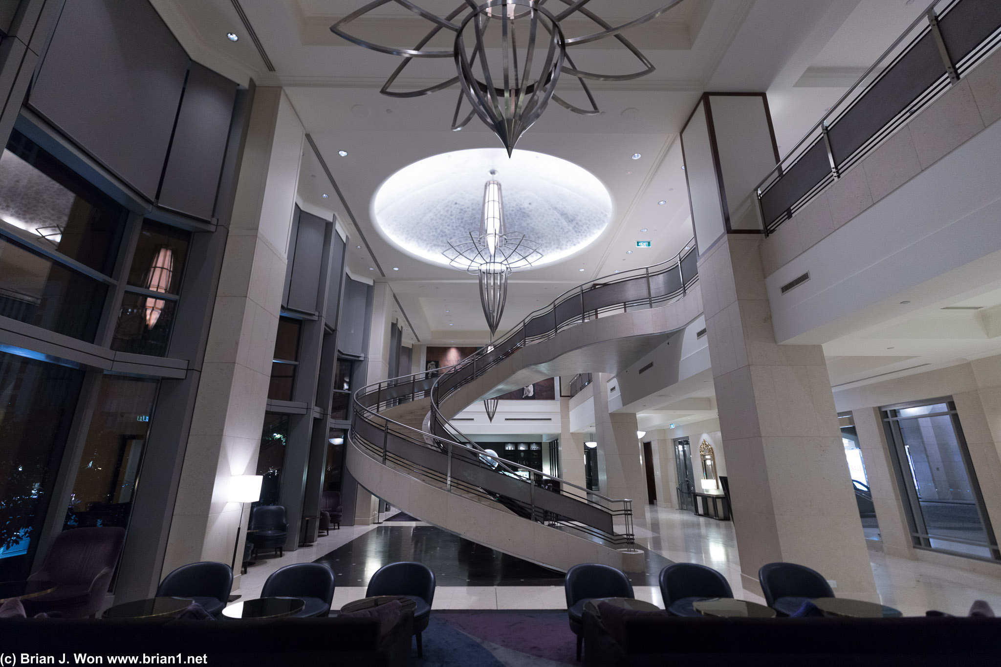Pretty modern lobby for a Westin.