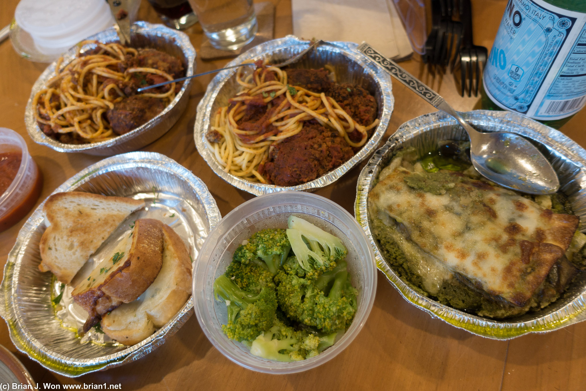 Lots of pasta from House of Meatballs.