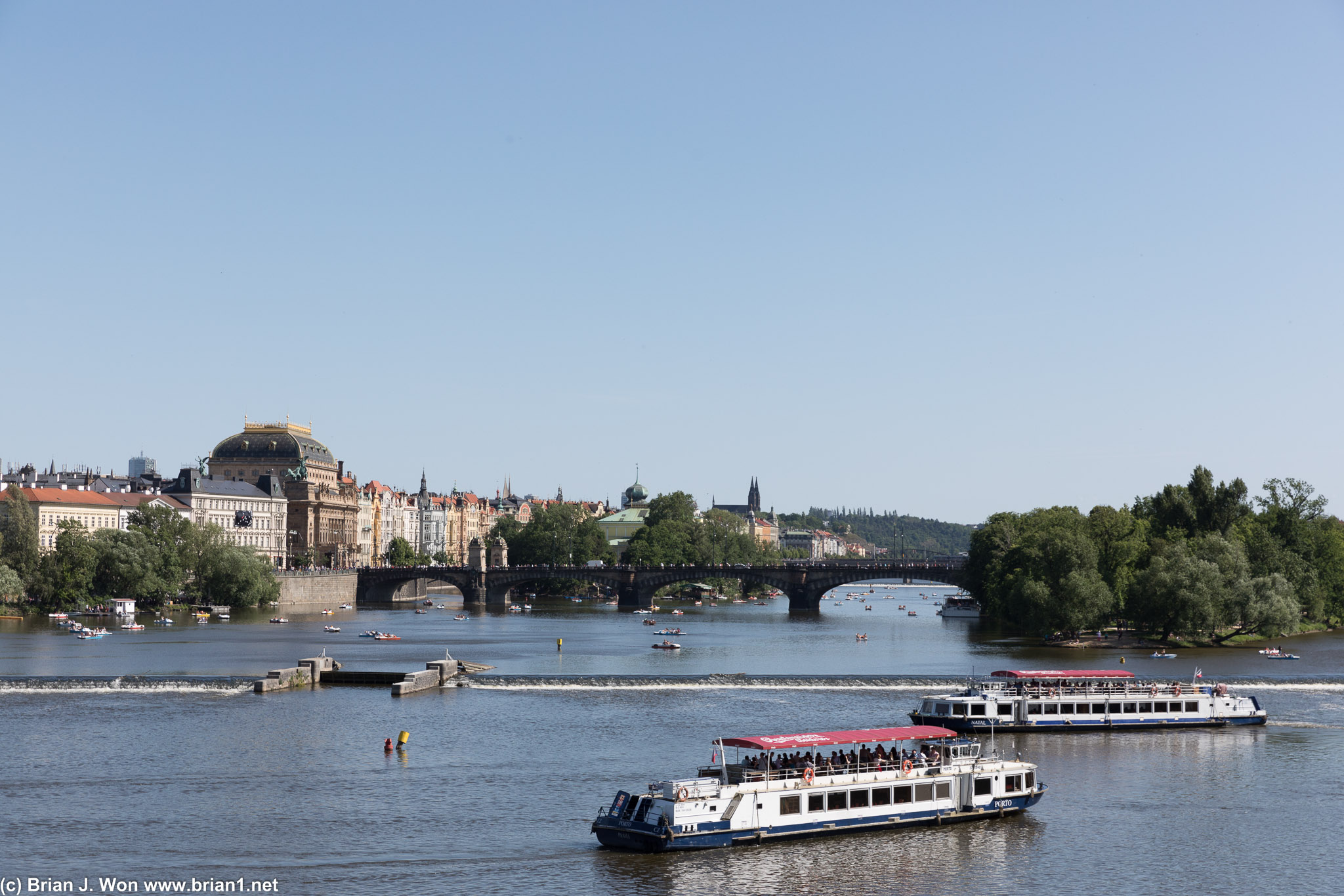 River cruises all over the Vltava.