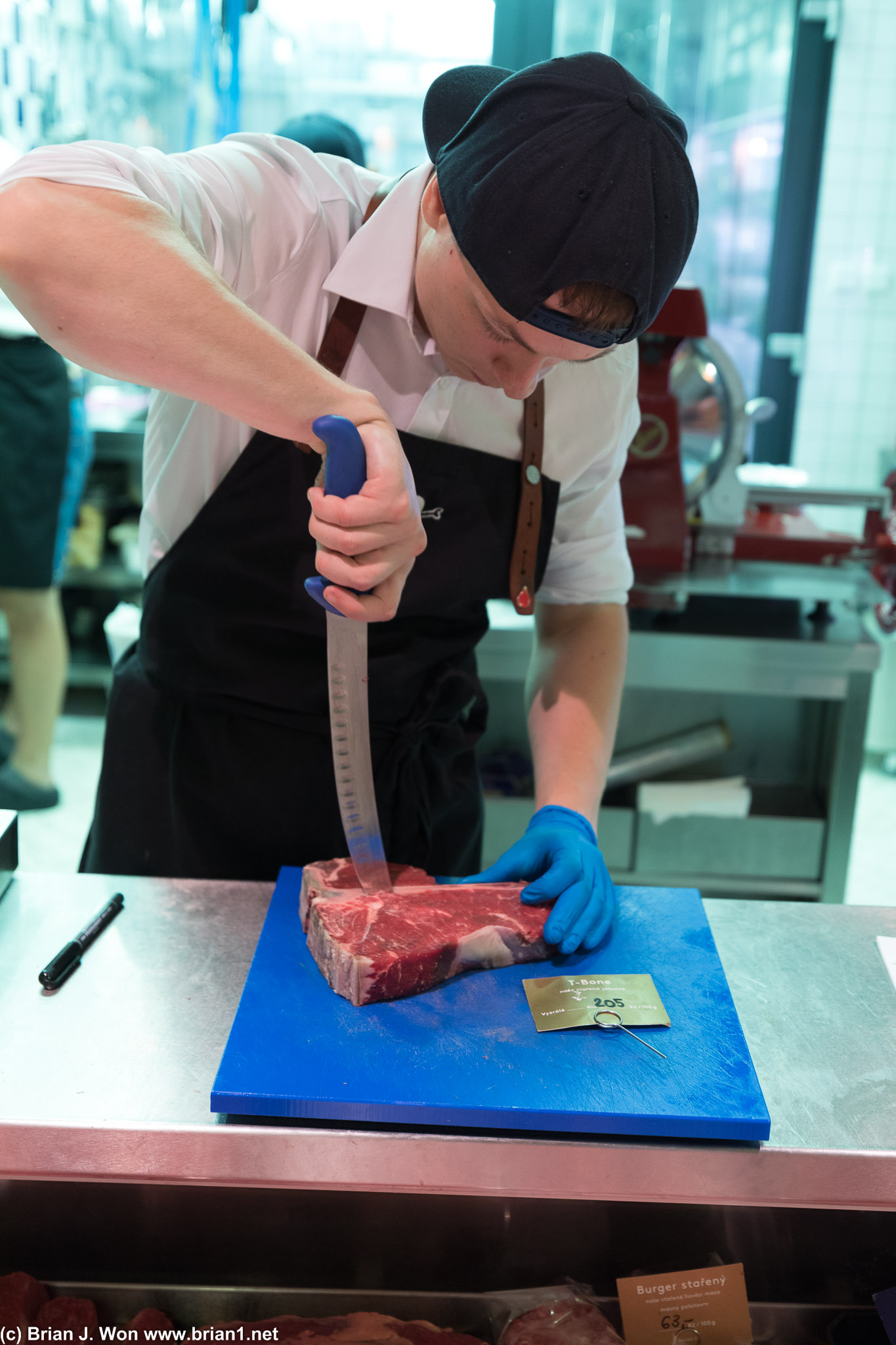 One of Nase Mato's 50 to 80 day dry aged steaks.