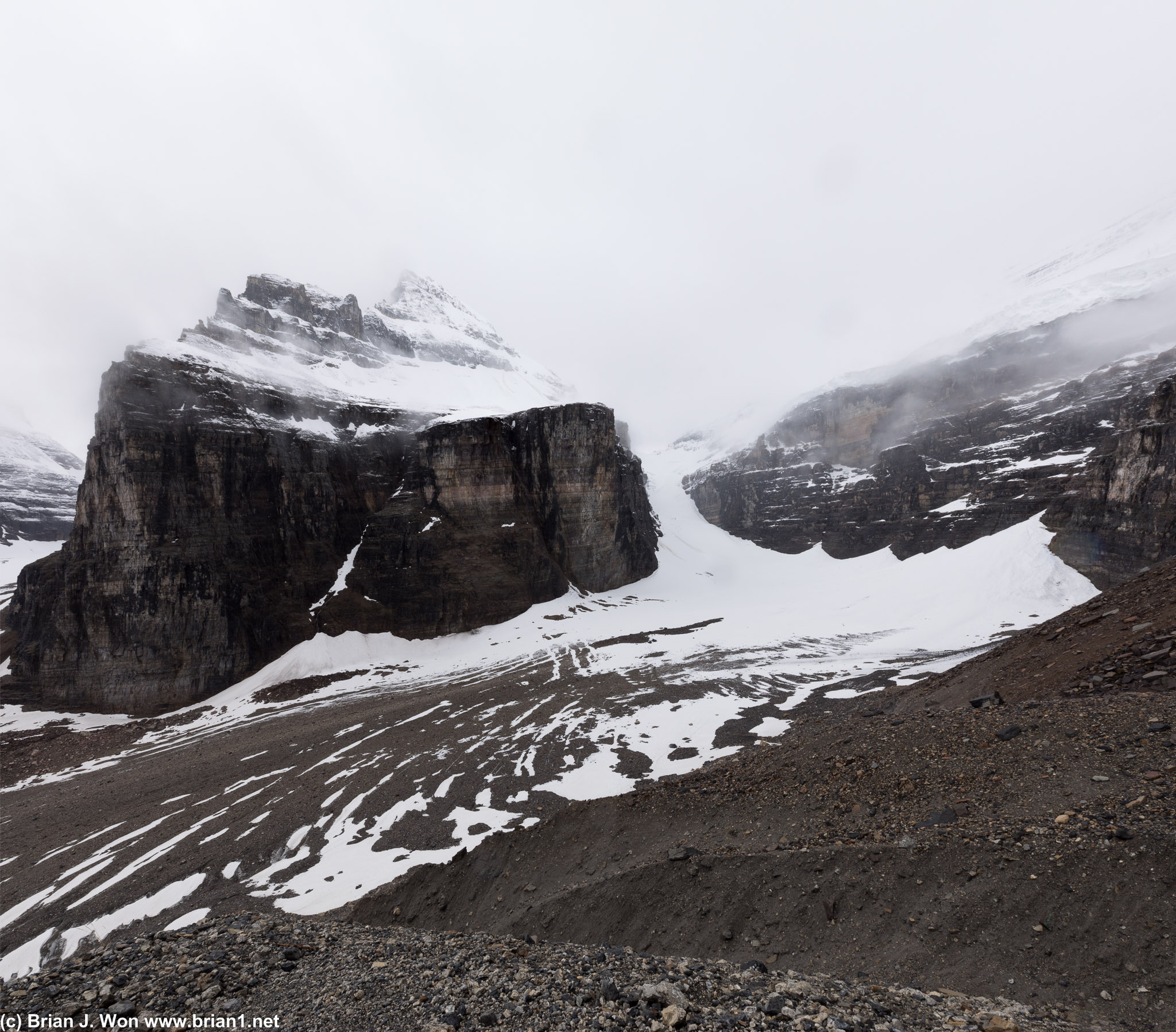 Victoria Glacier and Mount Lefroy.