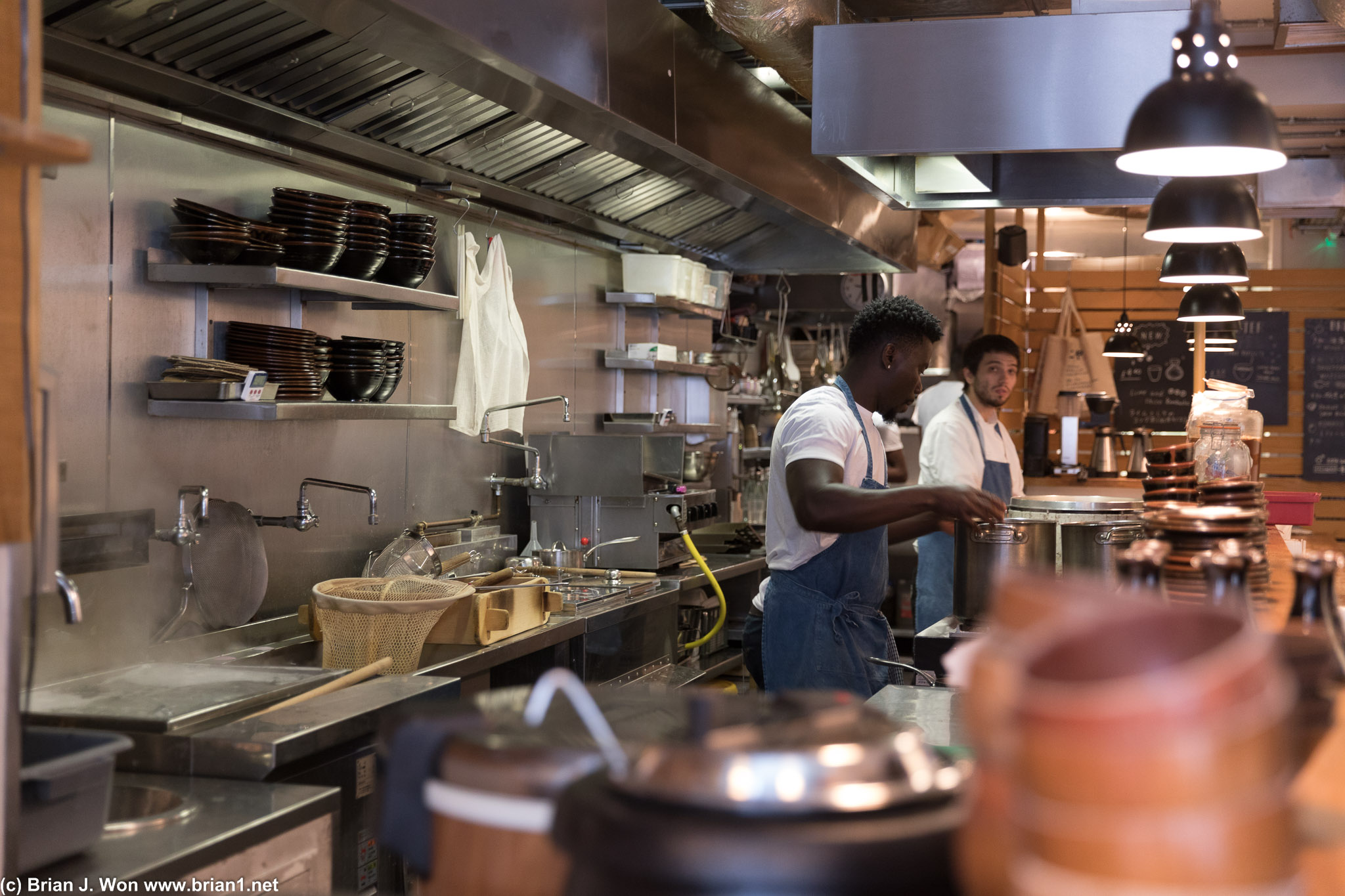 Chefs hard at work at Koya SoHo.