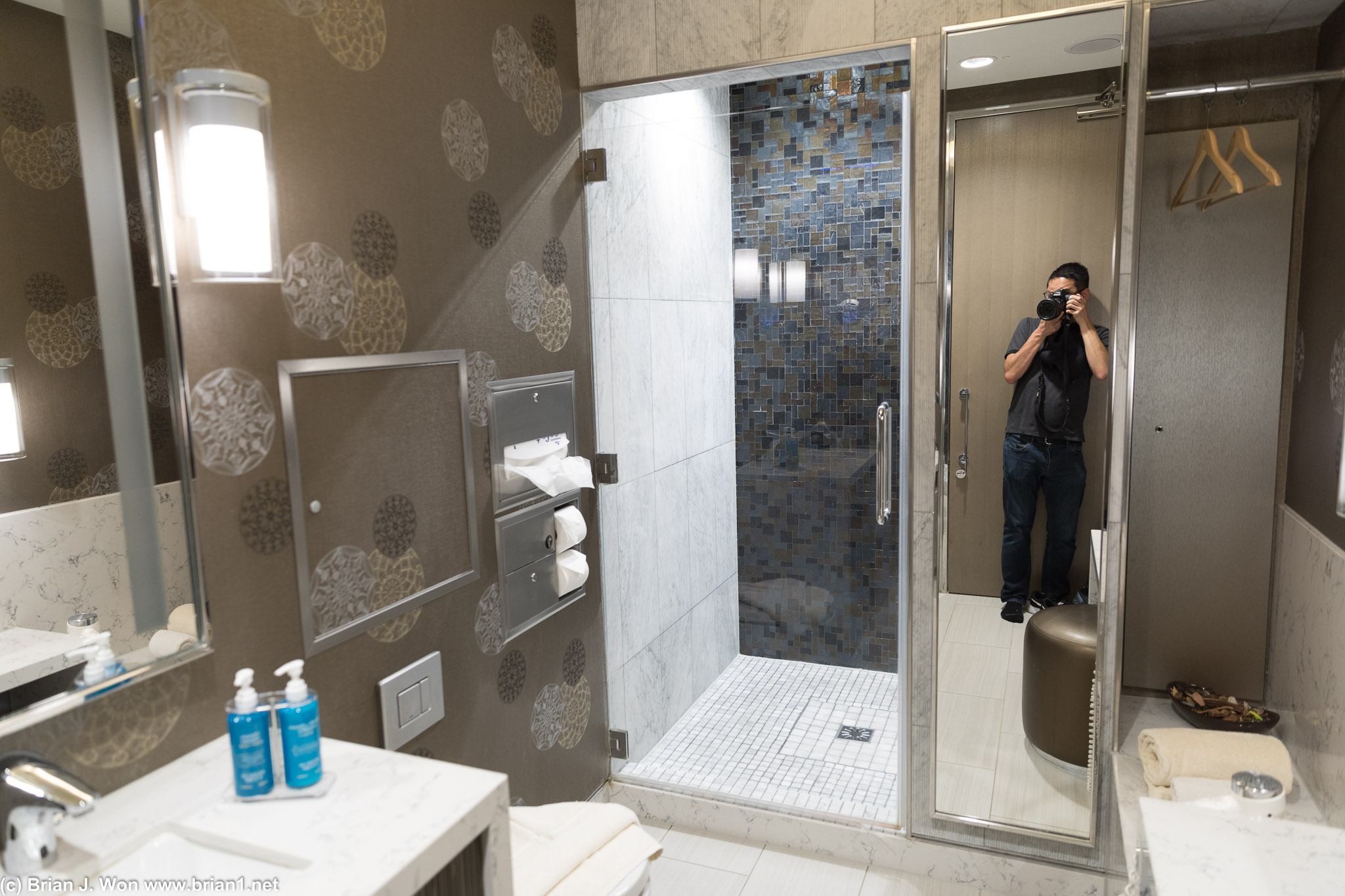 Showers at United Club, London Heathrow Terminal 2 are quite nice.