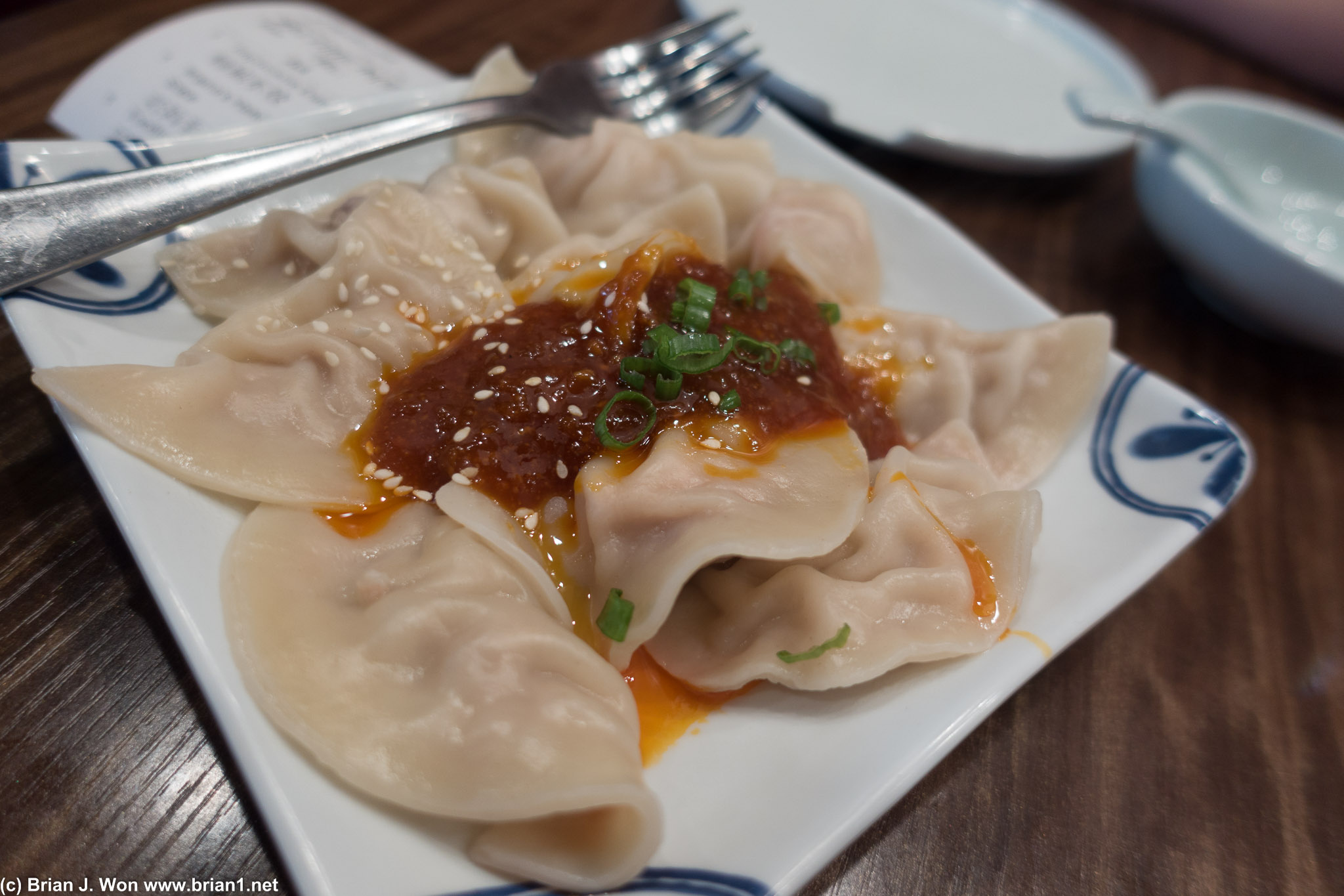 Dumplings at Sichuan Impression.