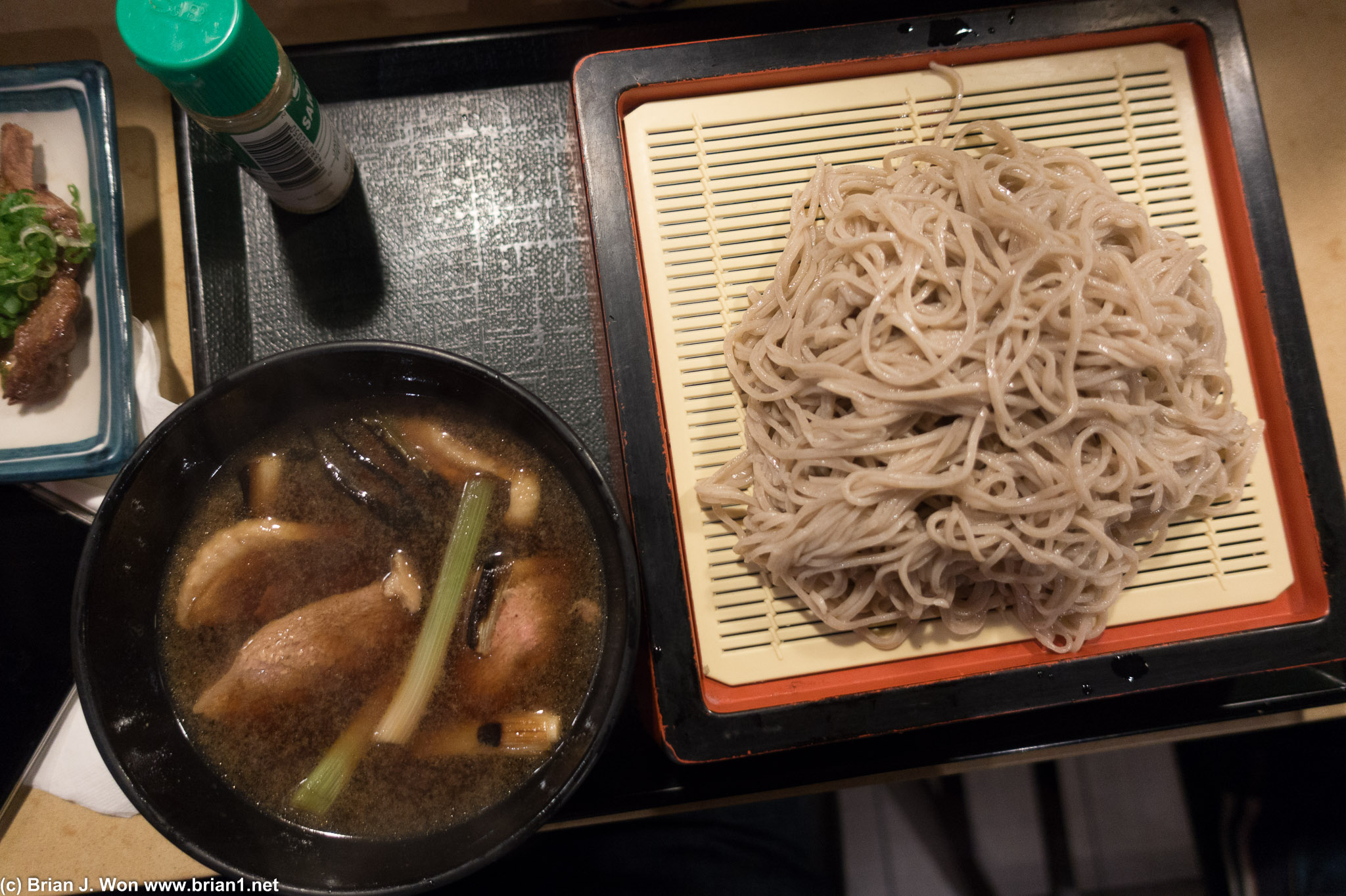 Duck soba was excellent and very rich with the duck in the broth, but paled in comparison to the beef tongue.