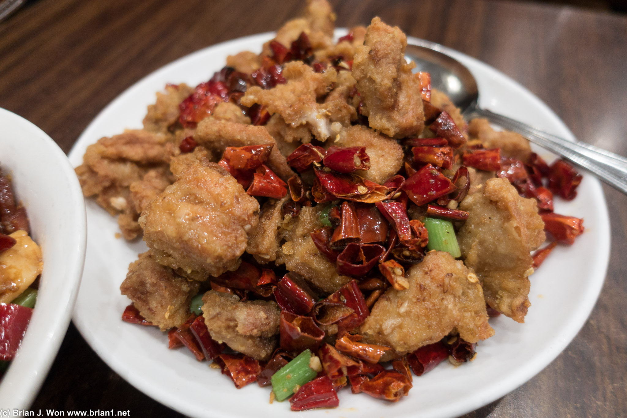 Chili fried chicken. Pretty good, although not quite up to 626 standards.