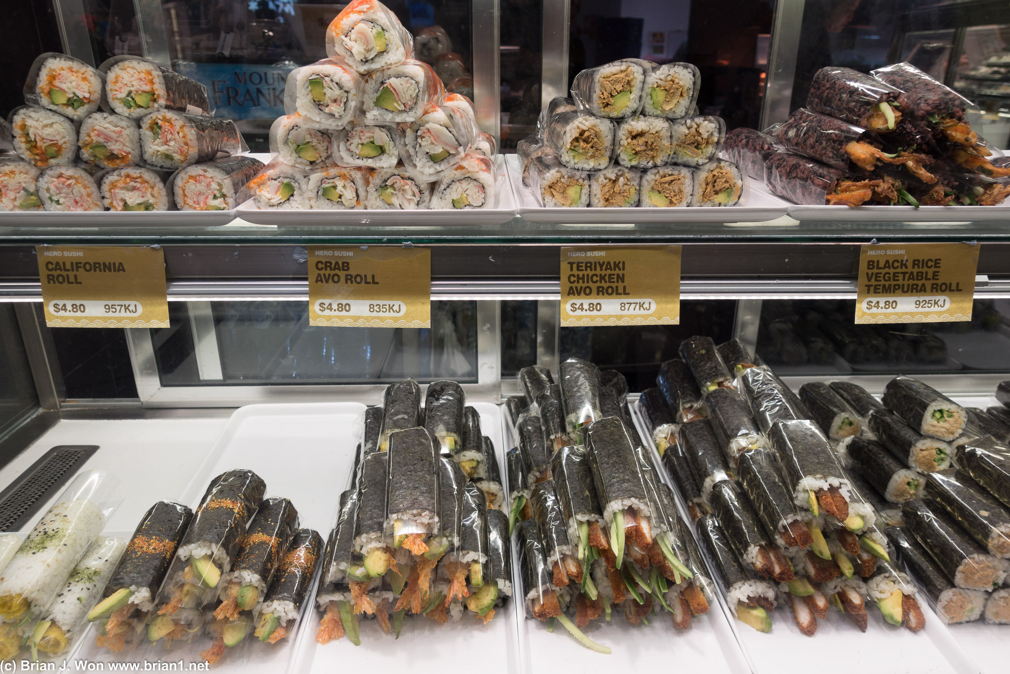 Sushi rolls everywhere.