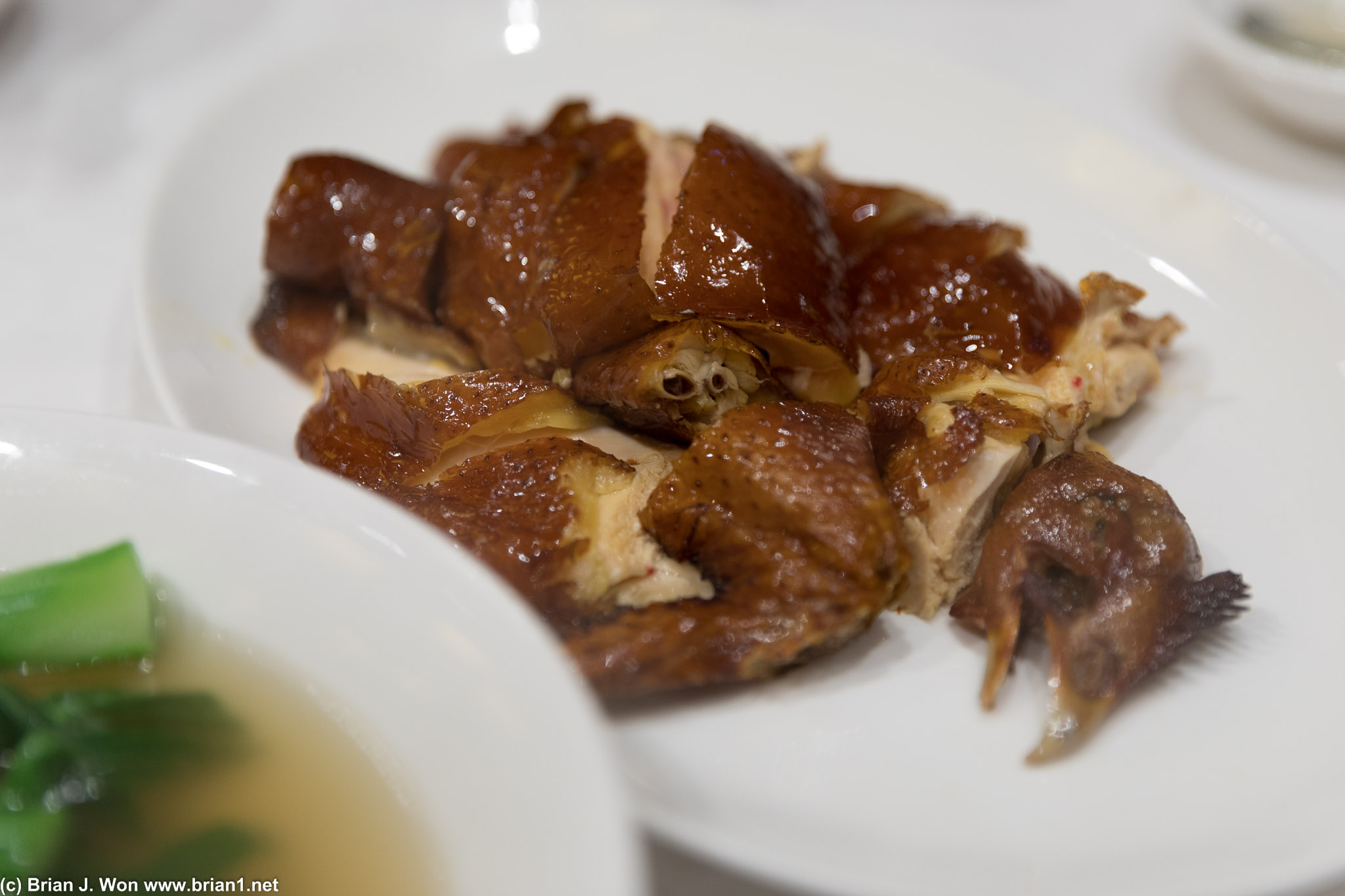 Crispy chicken at Fook Lam Moon was REALLY GOOD.