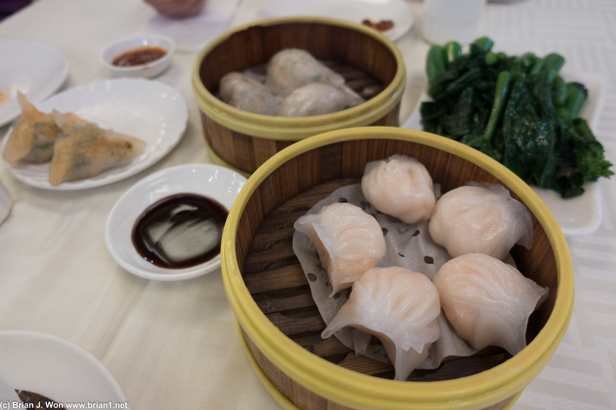 Har gow at NBC Seafood are generally solid.