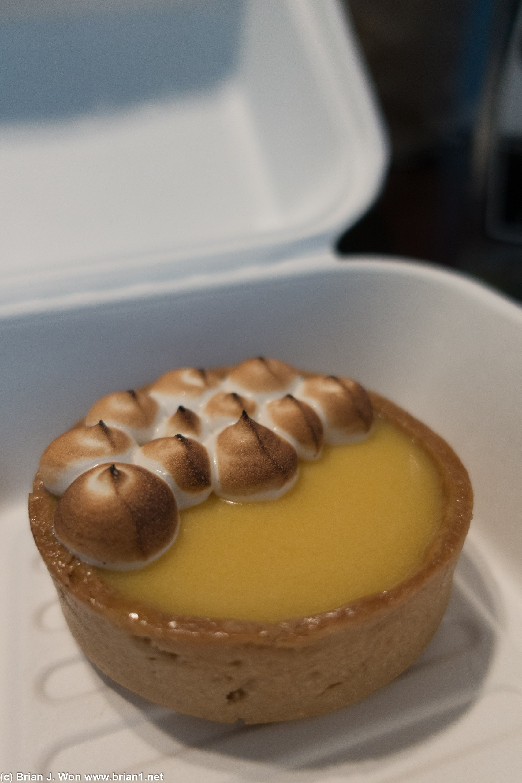 Passionfruit tart. Nice change from cheesecake.