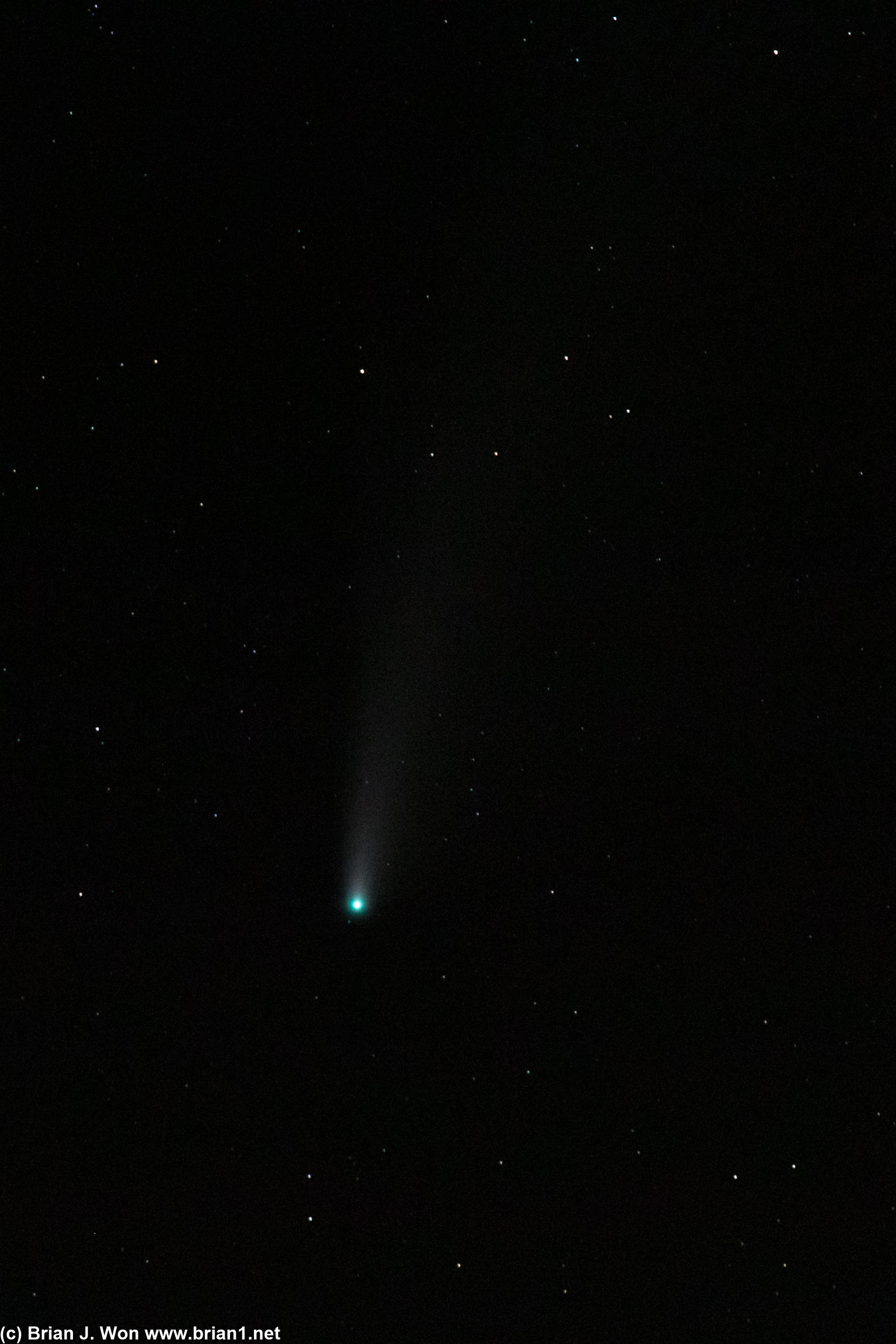 Finally a good shot of Comet NEOWISE's long tail, 2 nights after the last.