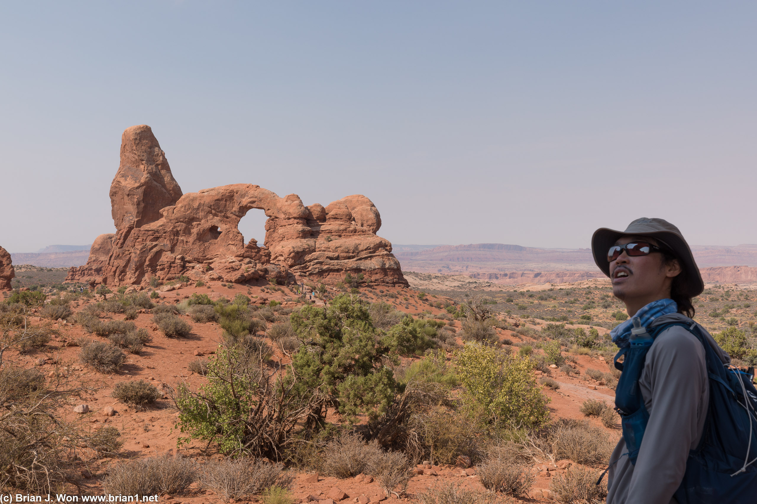 Cousin Jared and Turret Arch.
