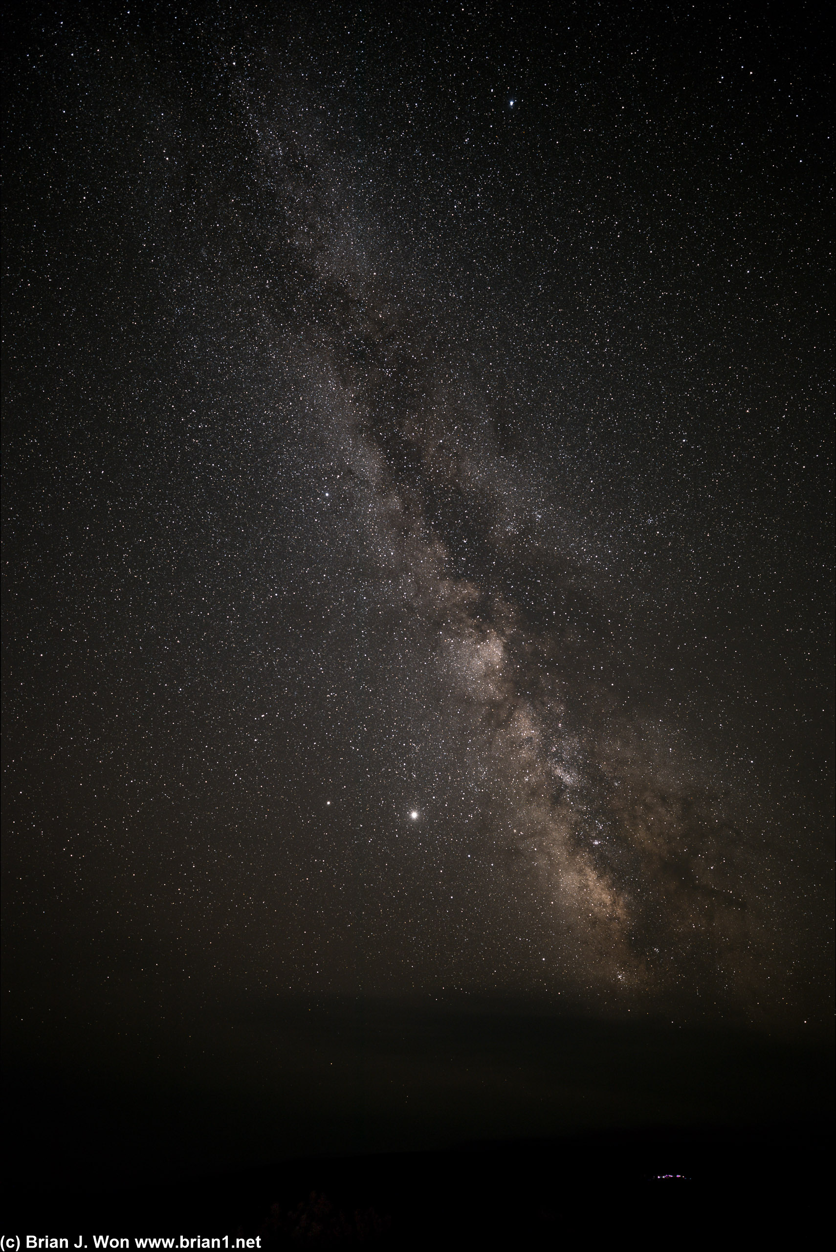 The Milky Way as viewed from Panorama Point, Capitol Reef National Park.