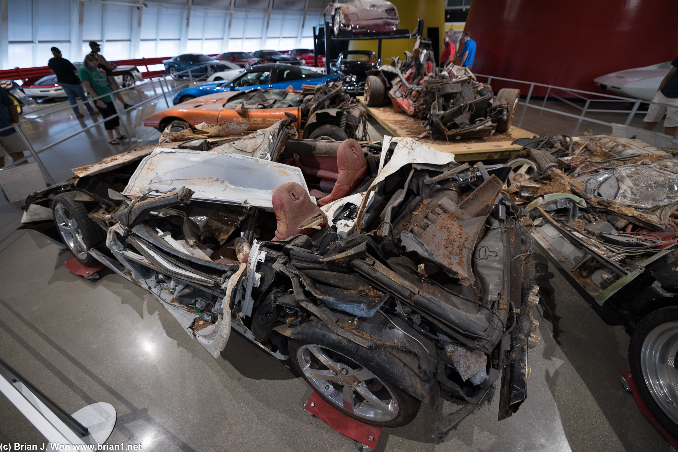 2009 Corvette, #1,500,000. Destroyed by the sinkhole.
