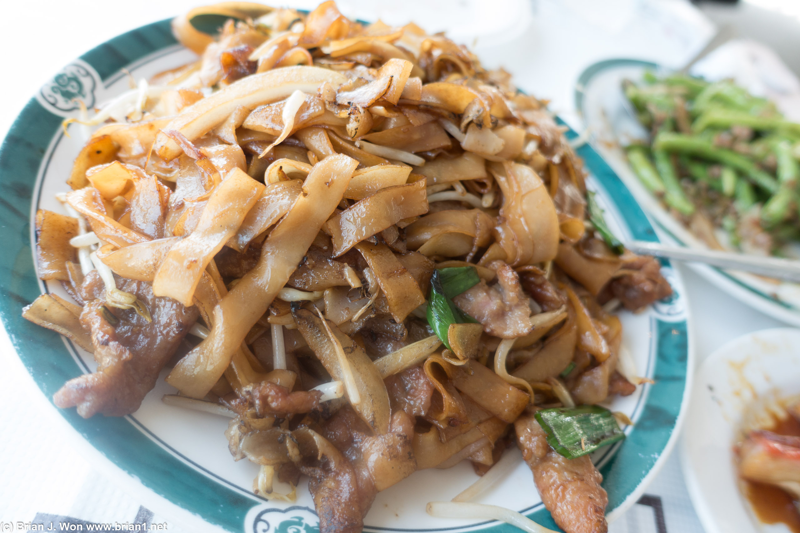 Beef chow fun, not too oily, definitely hit the spot.
