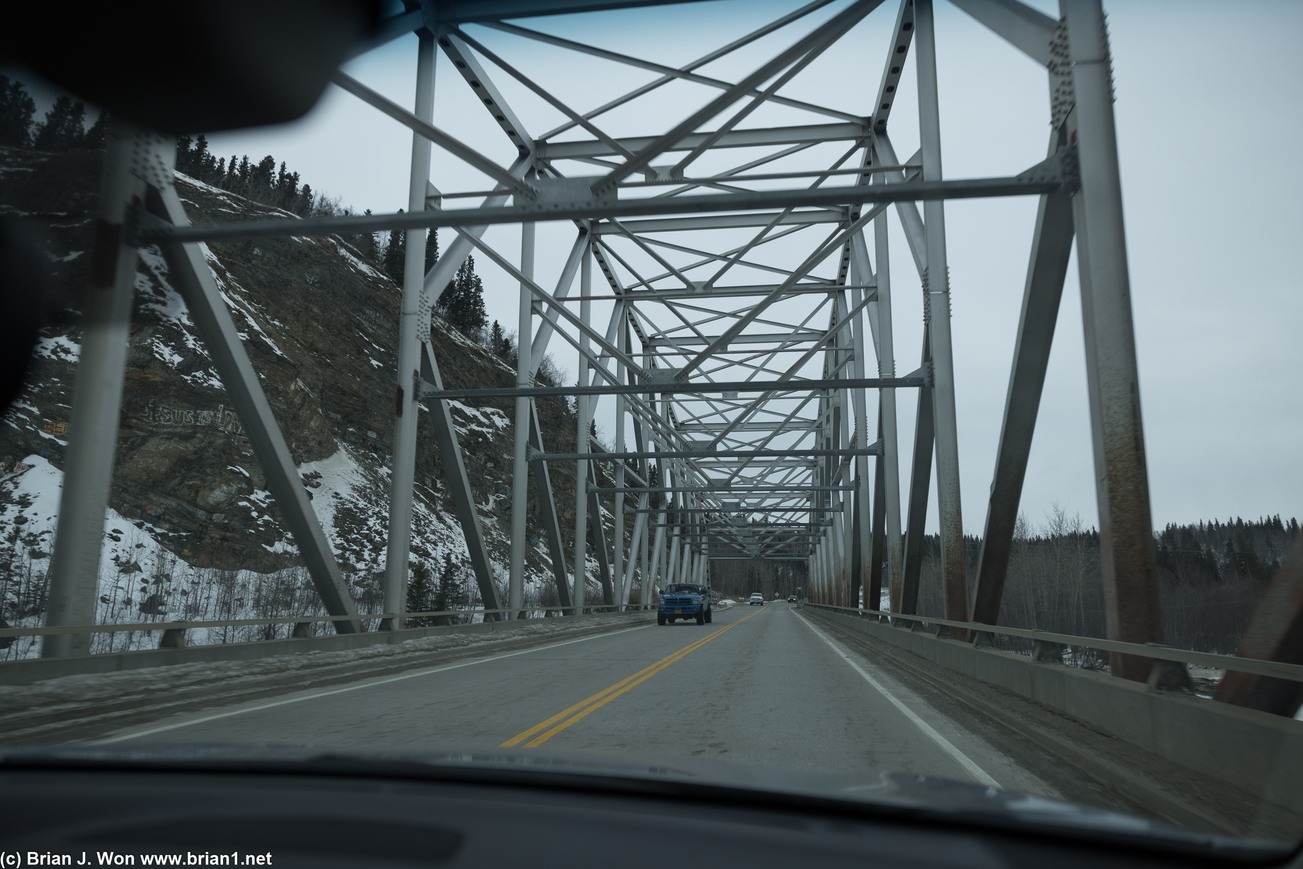 And the highway bridge.