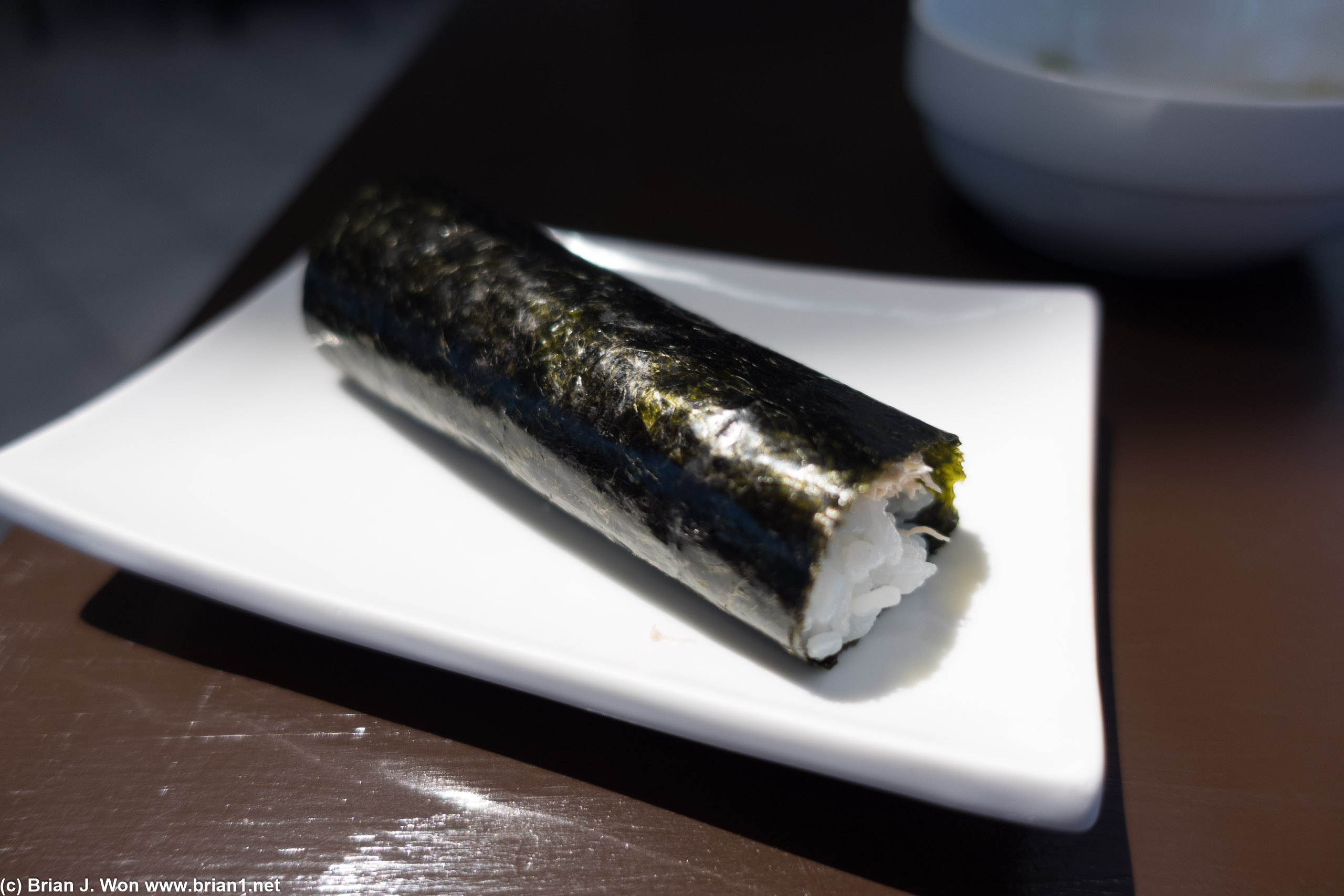 Blue crab hand roll. Nothing exciting but a nice finishing piece.